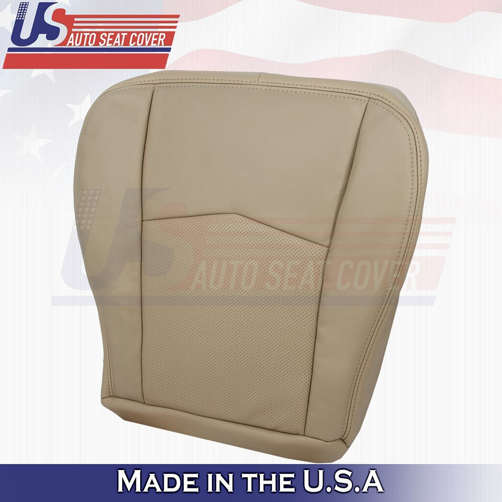 2004-2009 Fits Cadillac SRX Driver & Passenger Bottoms Leather Cover CashmereTan