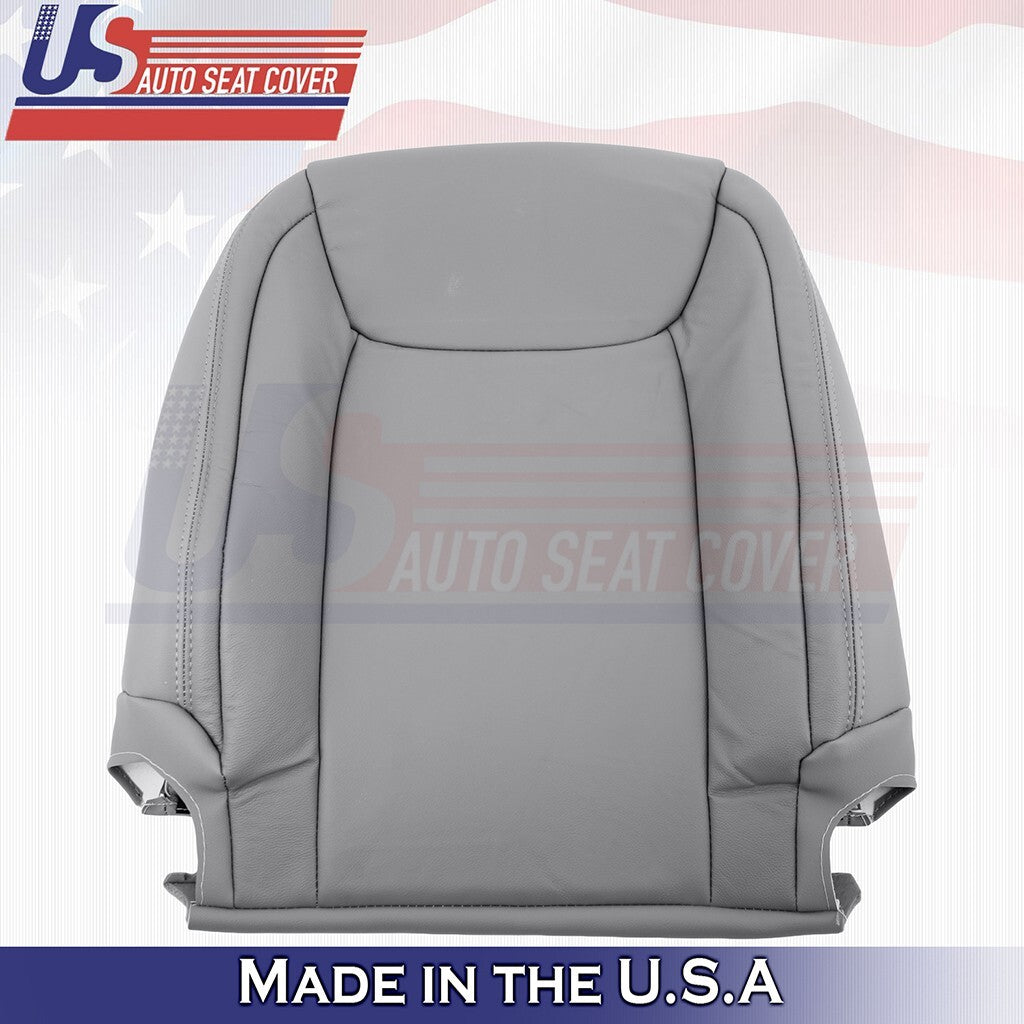 2004 to 2010 Fits Toyota Sienna Driver & Passenger Tops Leather Seat Cover Gray