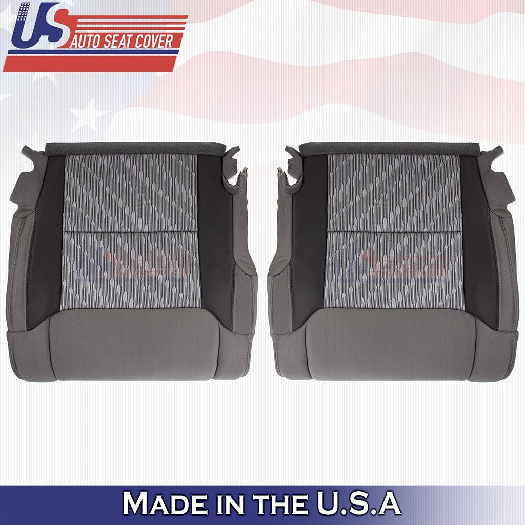 2014 to 2021 For Toyota Tundra Driver Passenger Bottoms Cloth Cover 2-Tone Gray