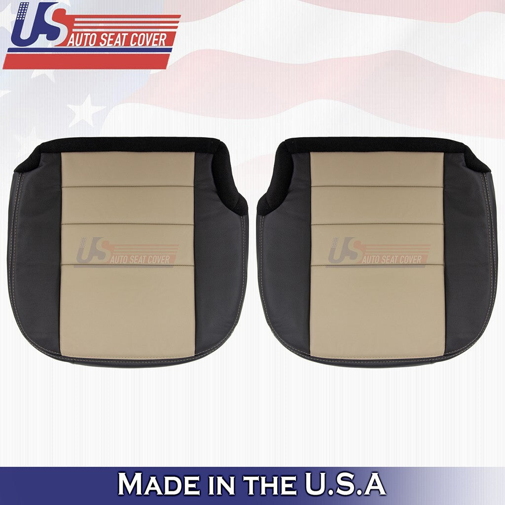 Rear Driver & Passenger Tops & Bottoms Cover Black/Tan Fits 2005 Ford Excursion