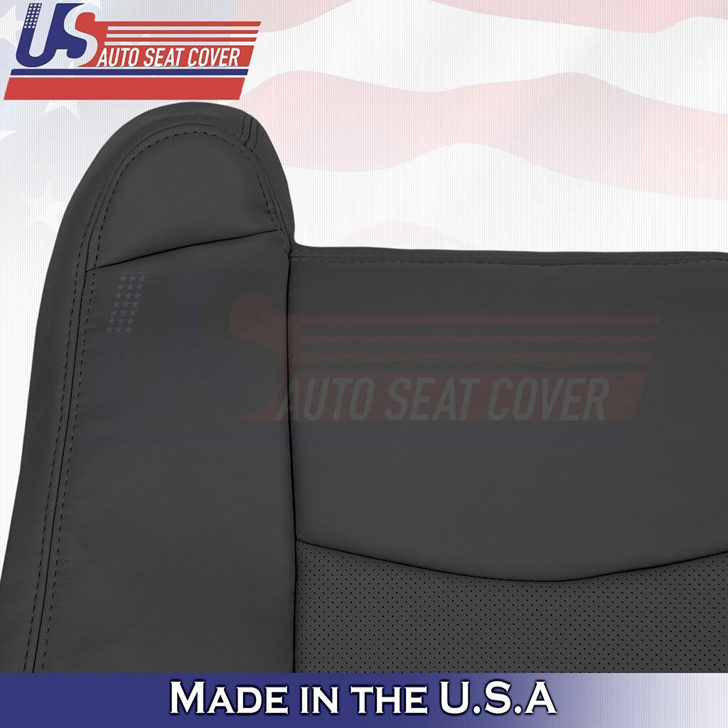 2004 to 2009 For Cadillac SRX Front Driver Passenger Tops Leather Cover Black