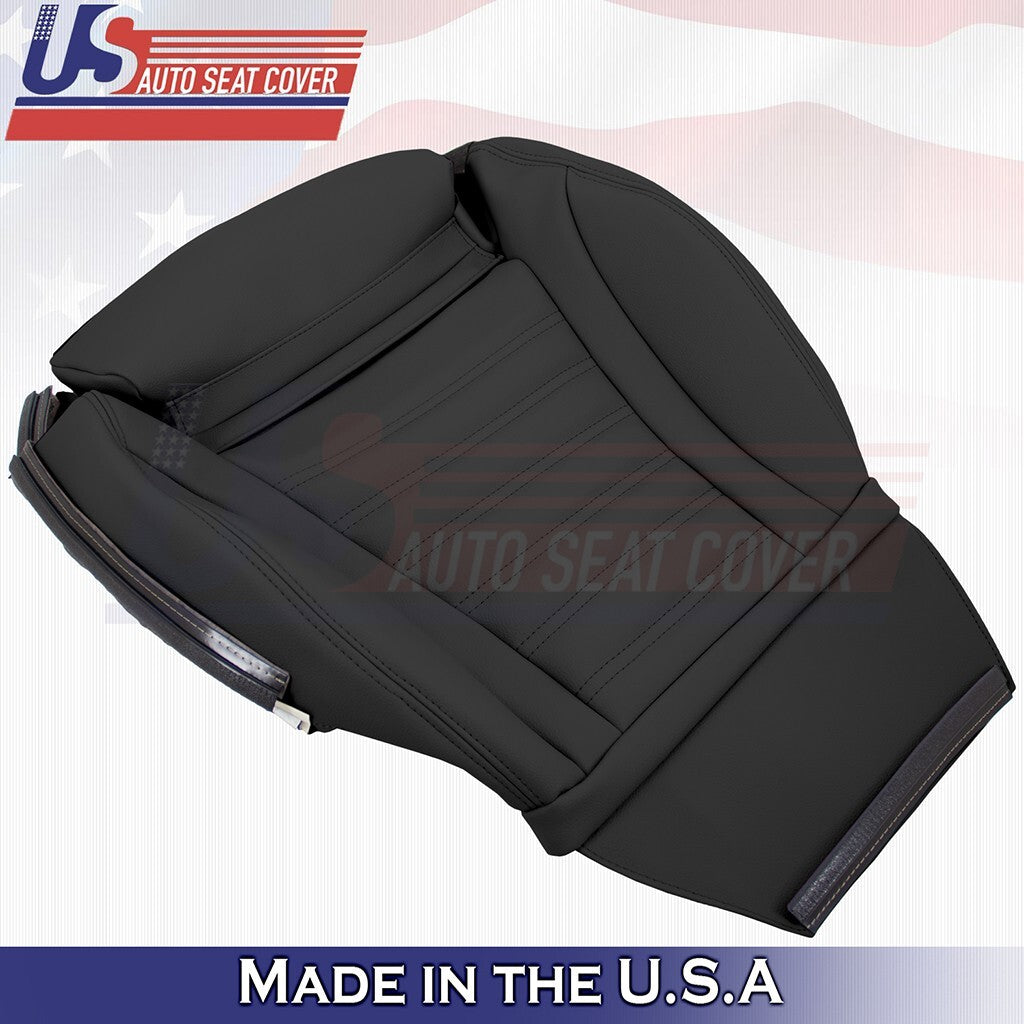 2015 to 2021 For Mercedes Benz C43 Driver & Passenger Bottoms Vinyl Cover Black