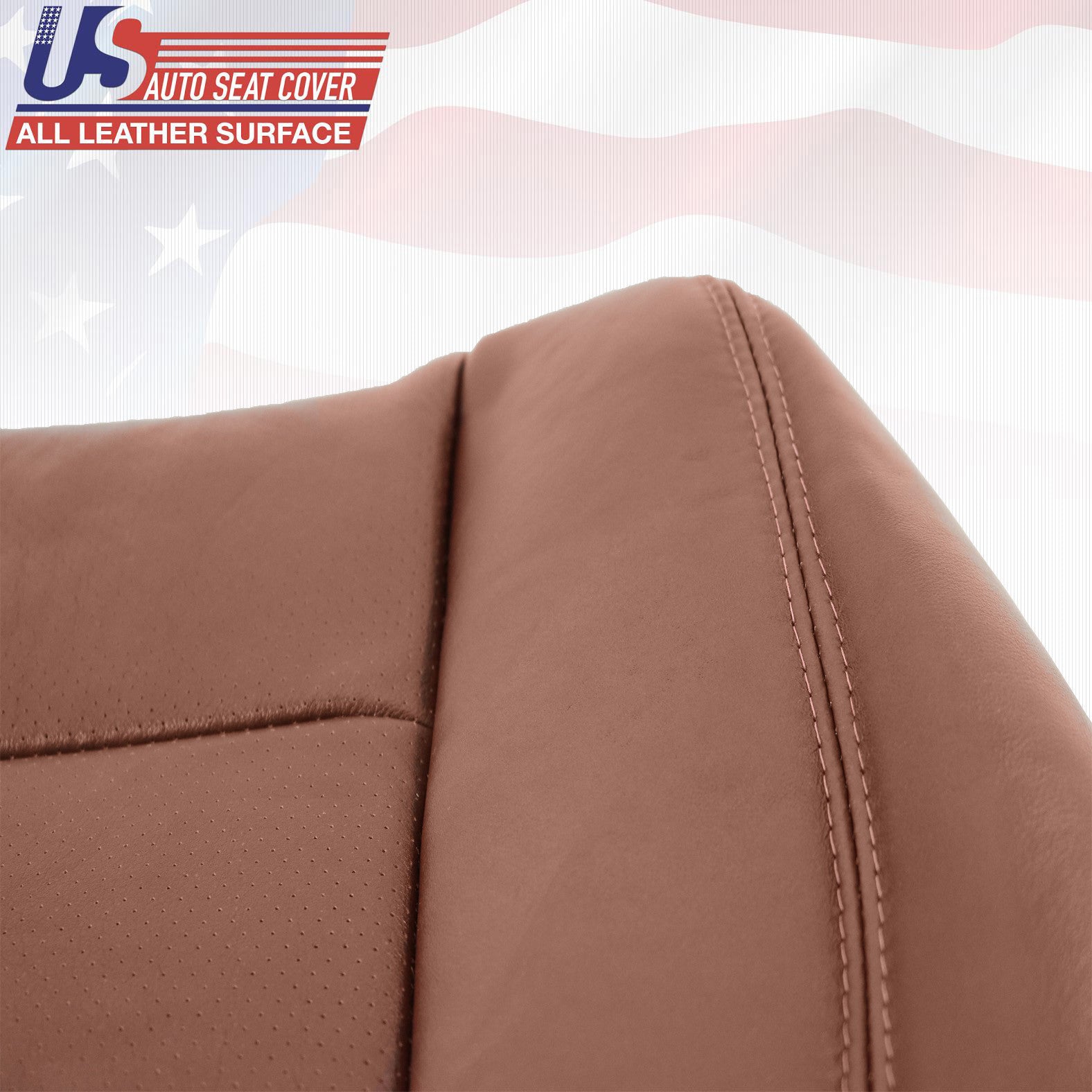 2013 Ford F250 F350 King Ranch - DRIVER Bottom Perforated Leather Seat Cover