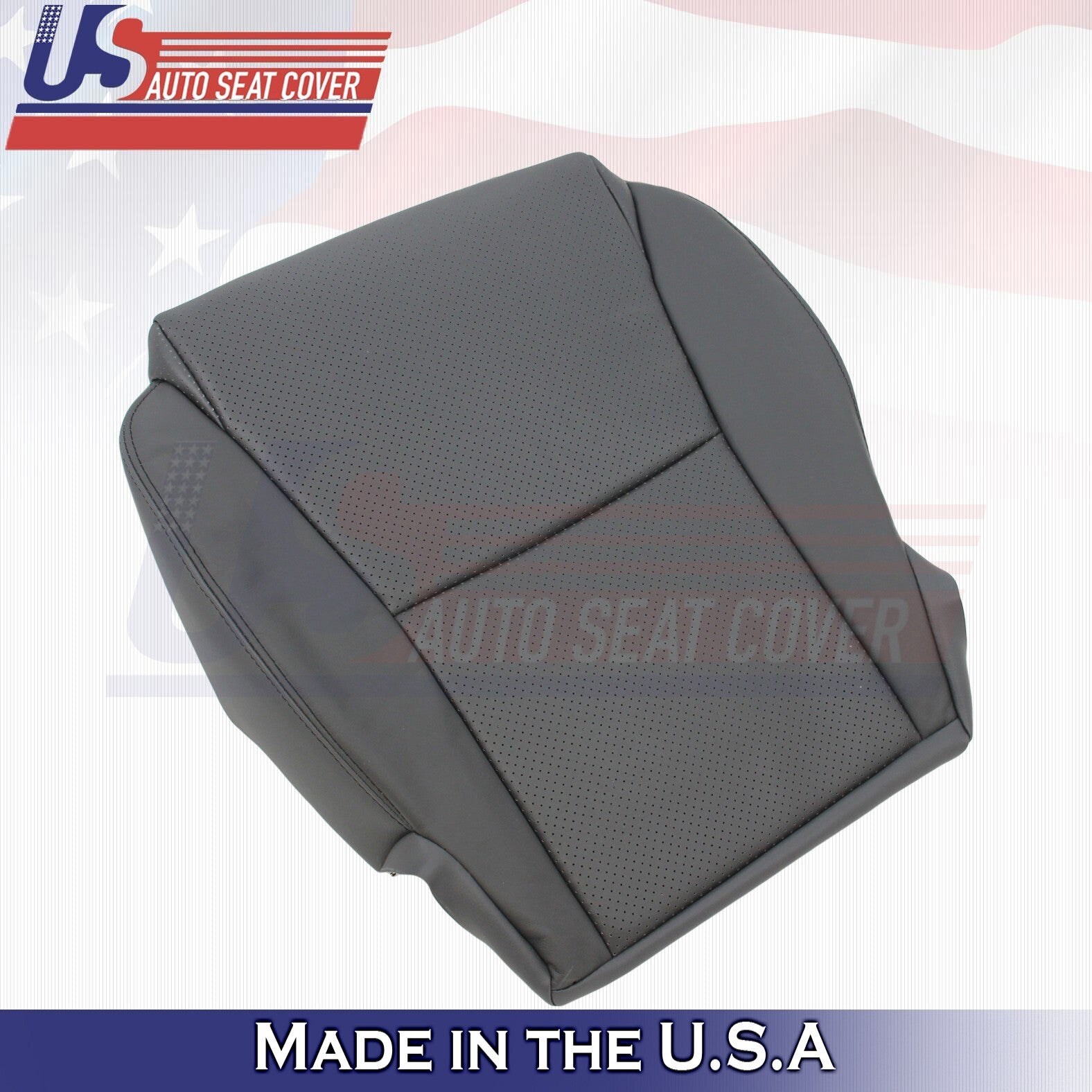 2004-2008 FOR Toyota Solara Driver Passenger Bottoms Leather Cover Dk Gray