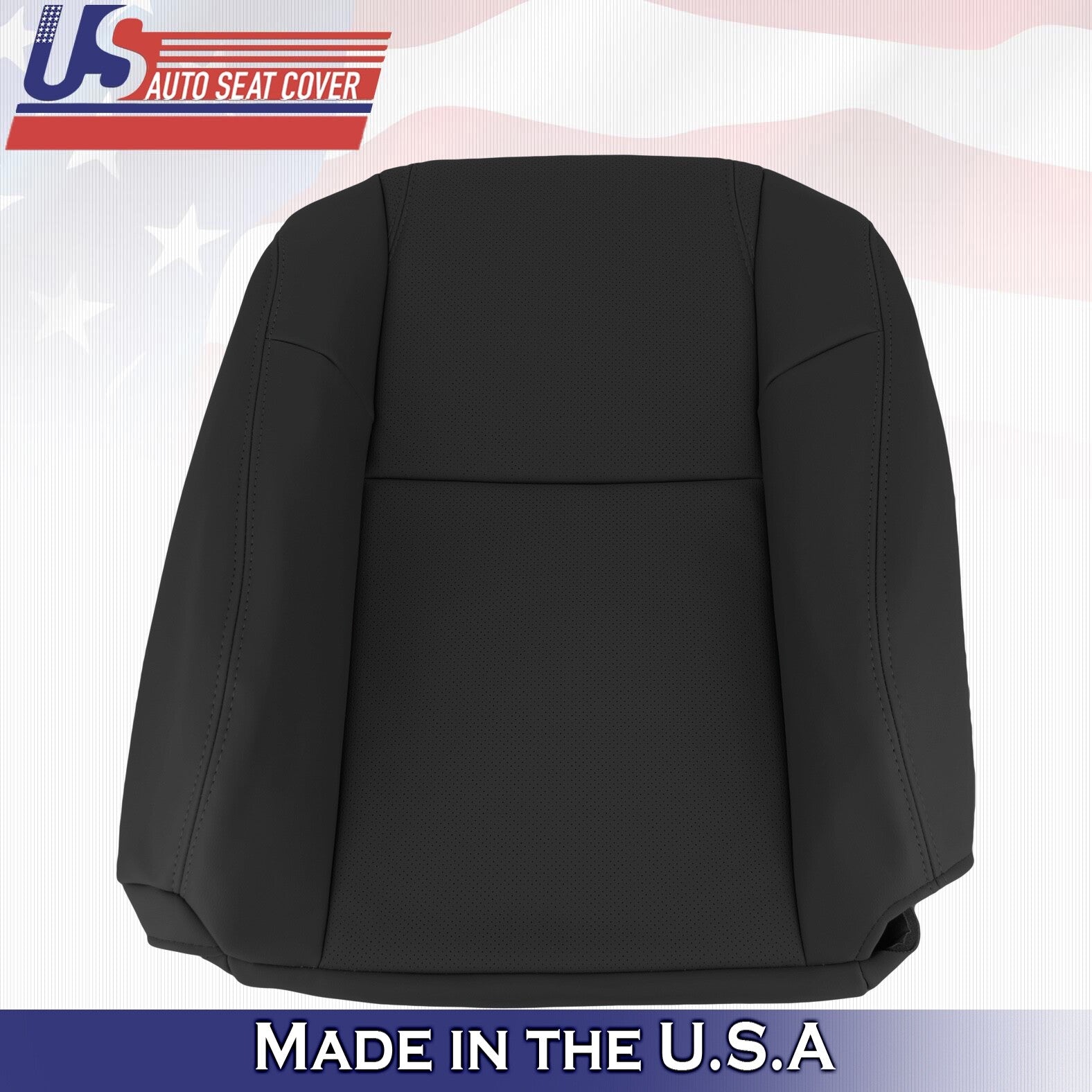 2003 to 2005 For Honda Pilot Driver Top & Bottom Synthetic Leather Covers Black
