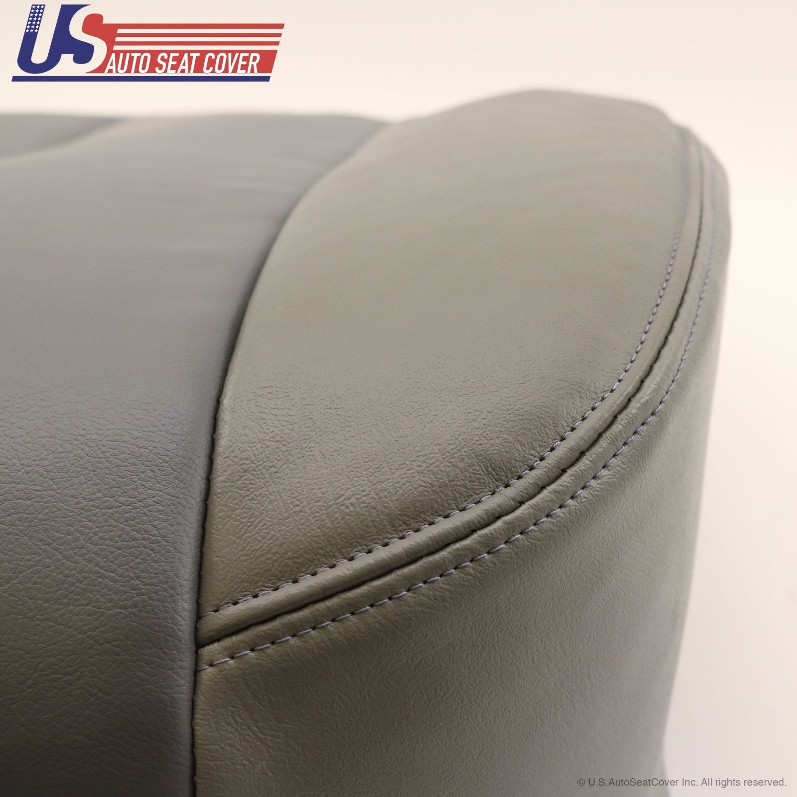 2001 2002 Fits GMC Yukon Denali Passenger Bottom Leather Cover 2-Tone Gray