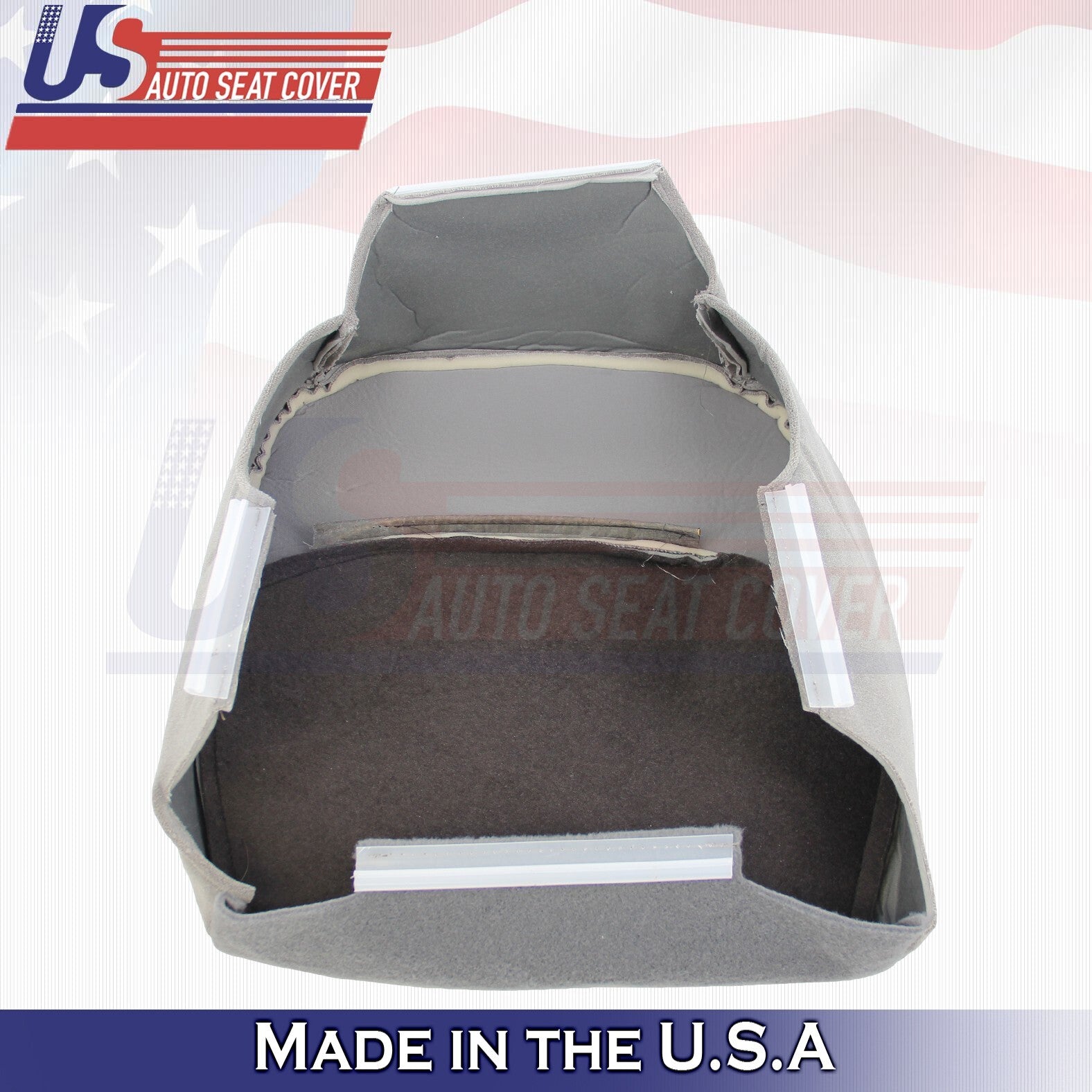 1994 1995 For Ford F150 F250 F350 XLT Driver Top & Bottom Cloth Seat Covers Gray