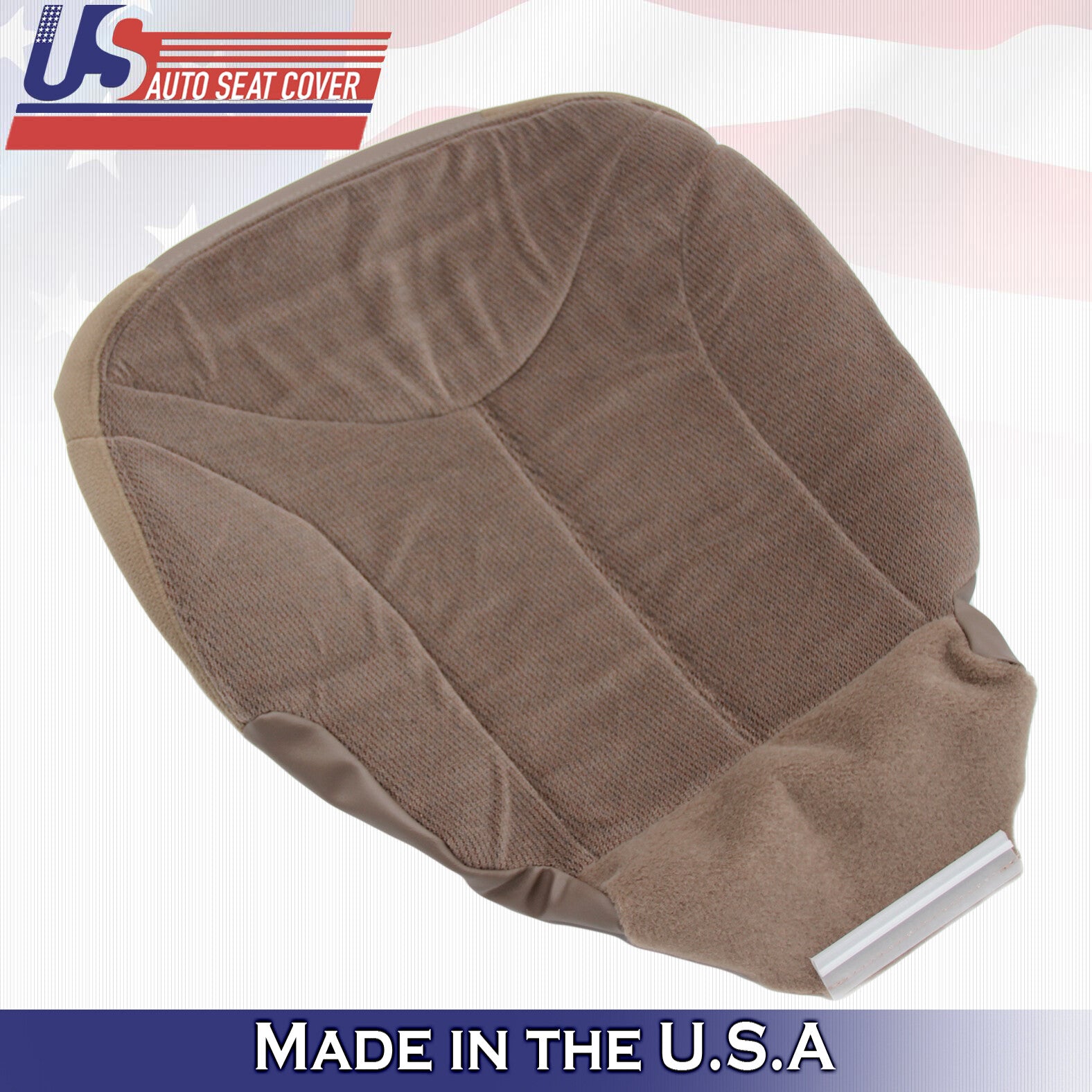 2001 For GMC Sierra 1500 2500 3500 SLT SLE Passenger Bottom Cloth Seat Cover Tan