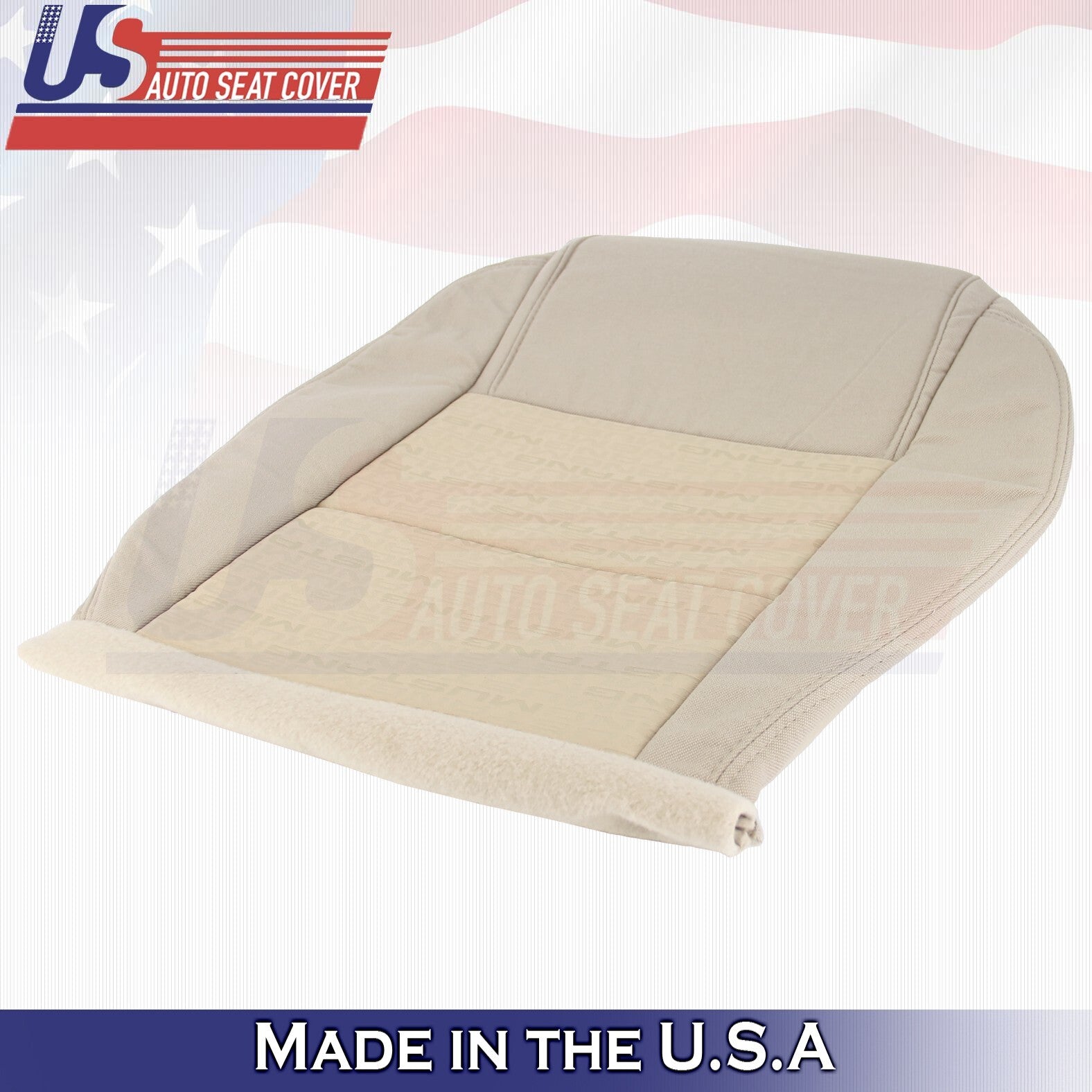2005 2006 2007 For Ford Mustang Front Passenger Side Bottom Cloth Seat Cover Tan