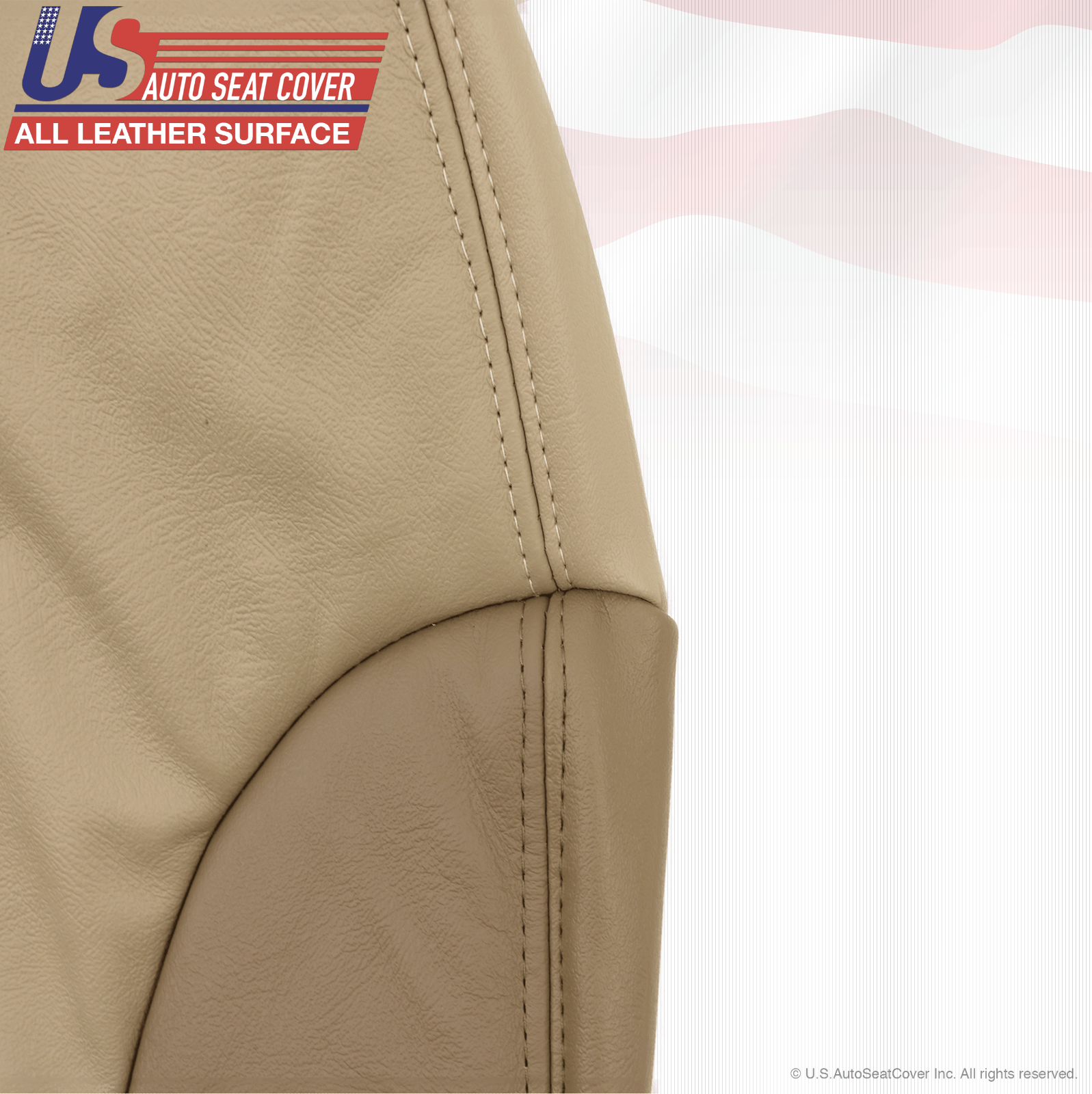 1999 GMC Yukon Denali Driver & Passenger Bottom Seat Cover Leather 2-Tone Tan