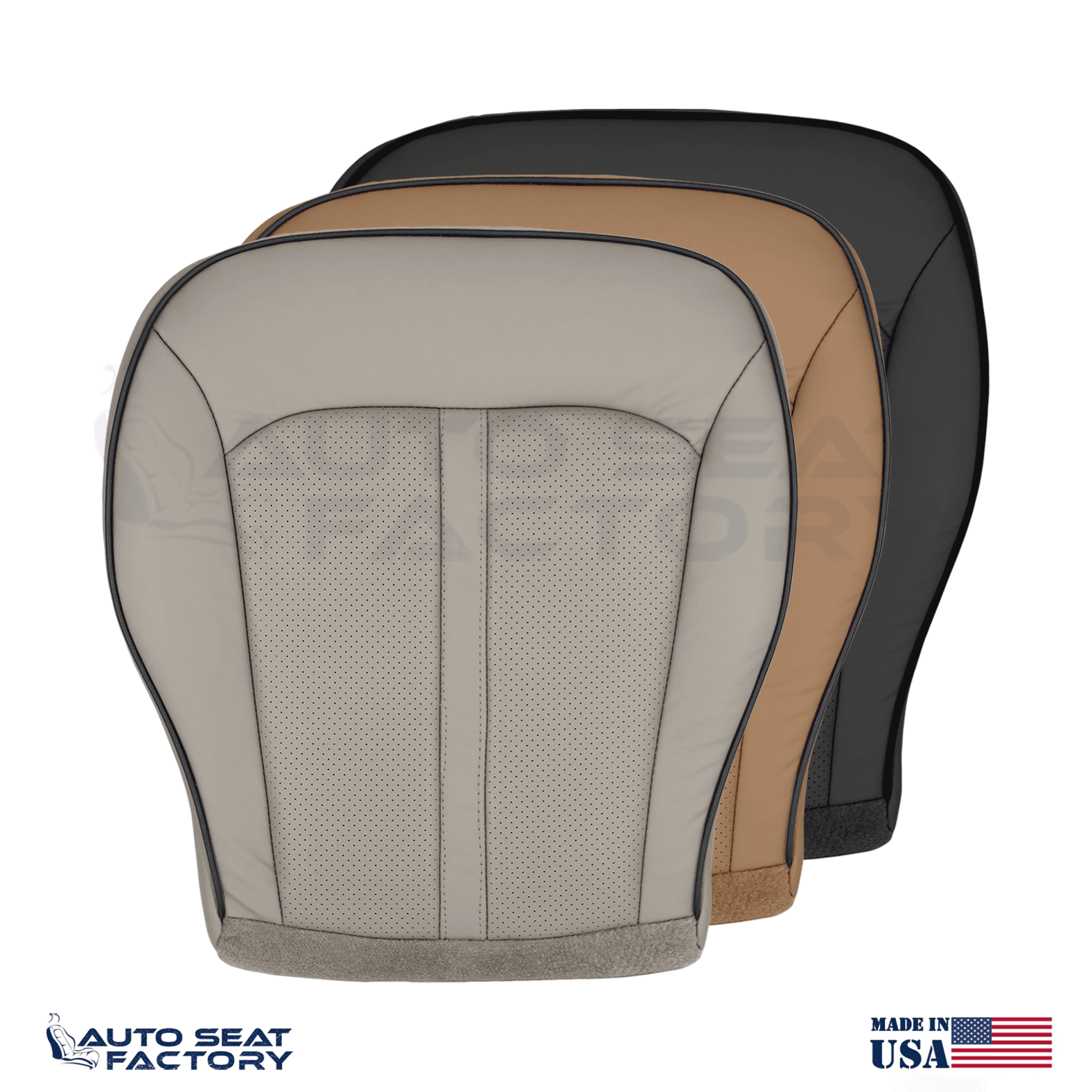 Replacement Fits 2011 - 2015 Lincoln MKX Perforated Bottom Vinyl Seat Cover