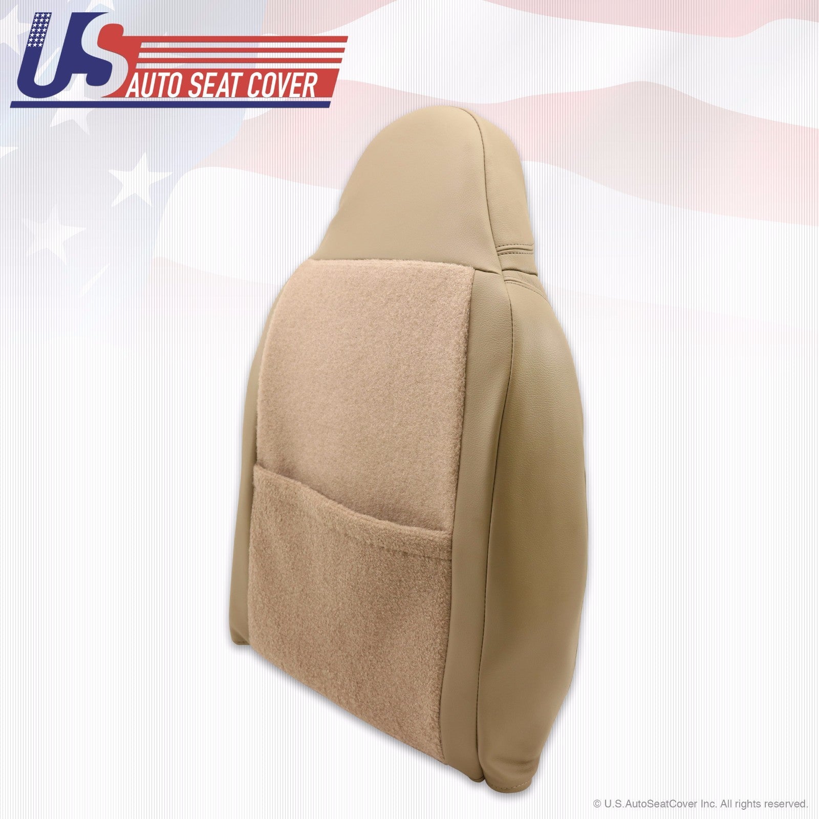 2000 Ford F250 Lariat Driver & Passenger Tops/Bottoms Leather Seat Cover TAN
