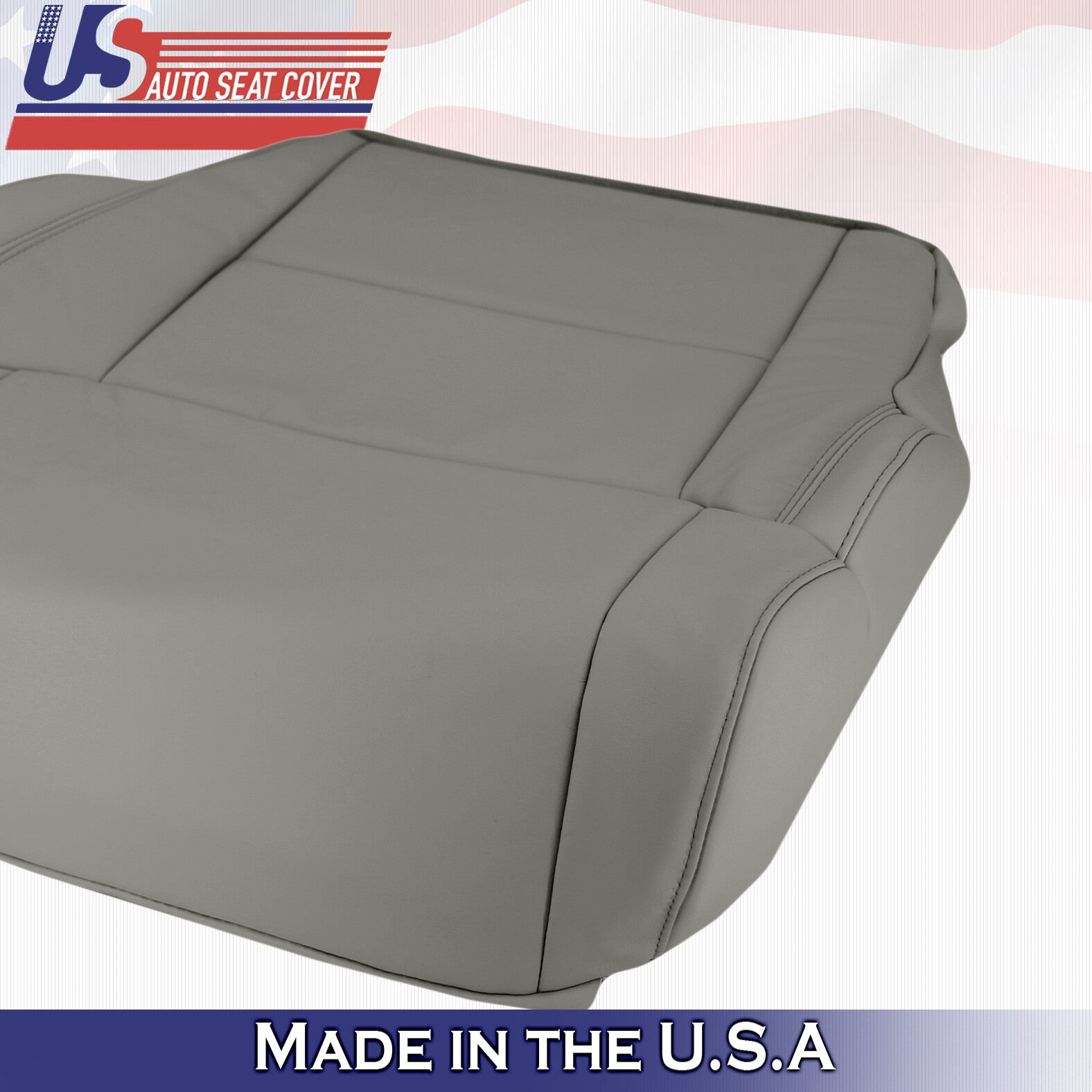 Fits 2014 - 2018 Toyota Tundra PASSENGER Bottom Leather Replacement Cover Gray