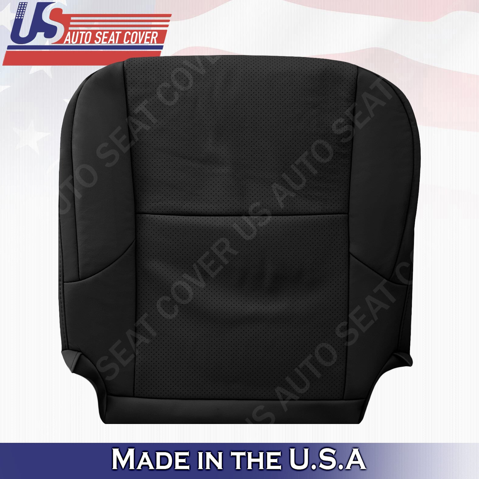 For 2010 - 2017 Lexus GX460 DRIVER Bottom Perforated Leather Replacement 'BLACK'