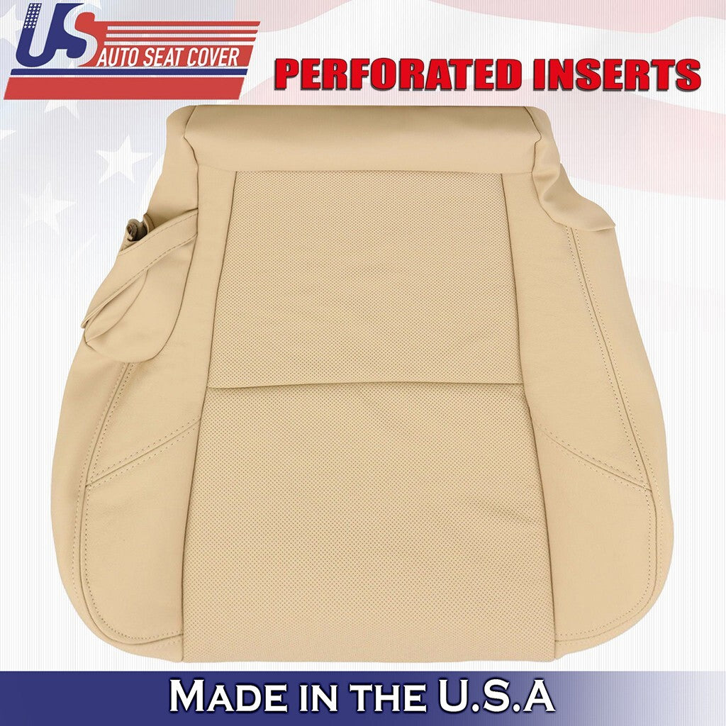2009-2014 Fits Cadillac Escalade 2nd Row Bottom Set Leather Seat Cover Tan