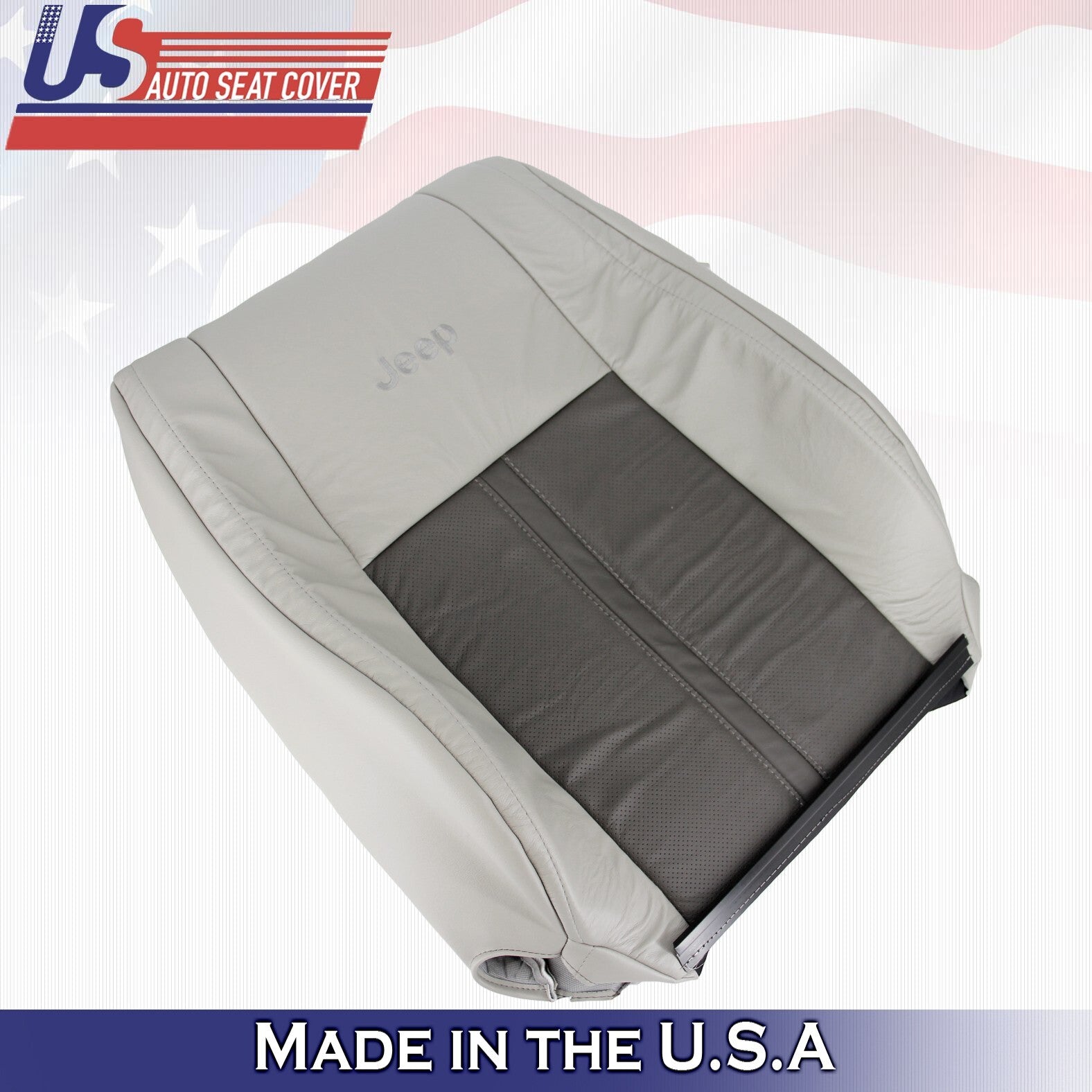 2005 For Jeep Grand Cherokee Limited Front Driver Top Leather Seat Cover Tan