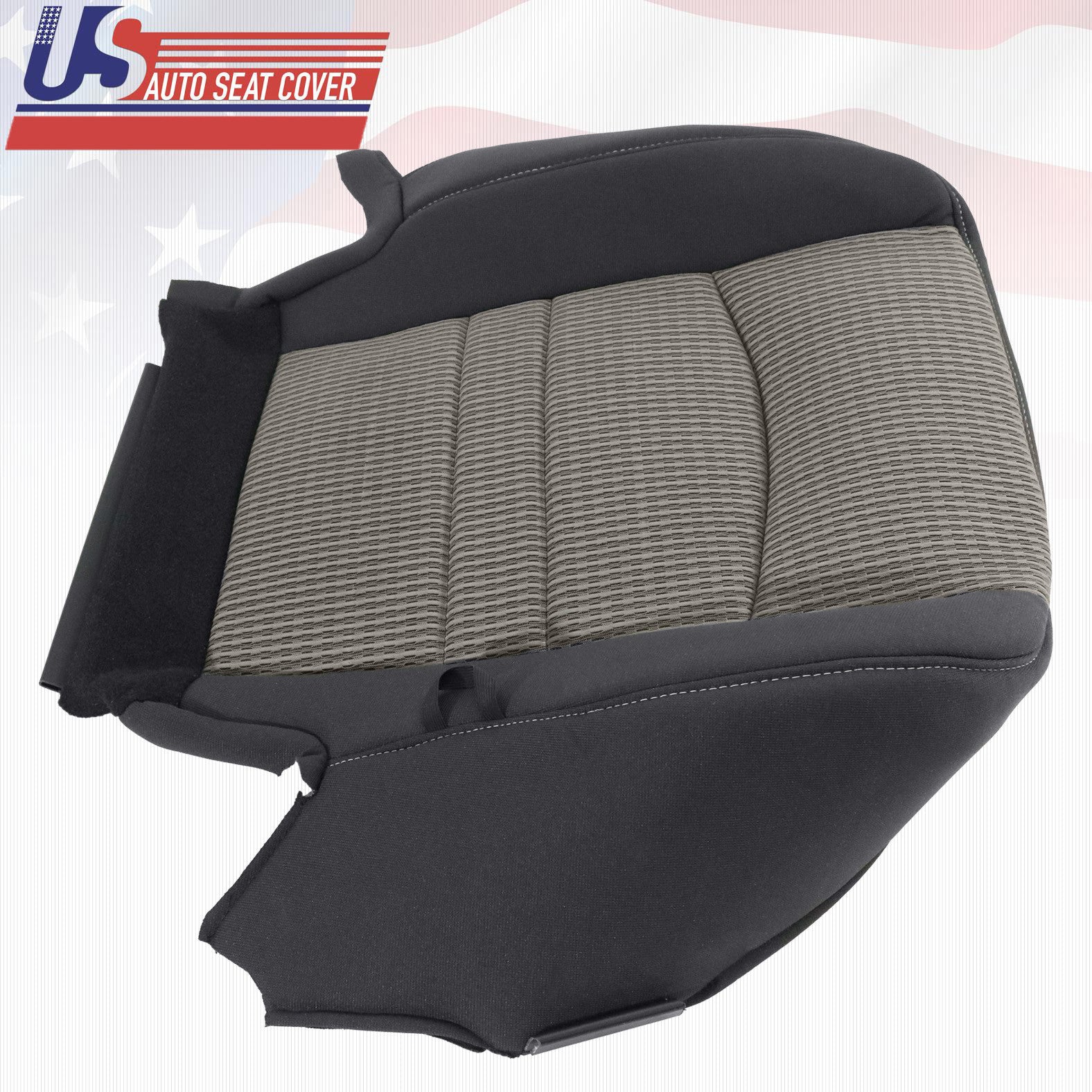 2011 2012 For Dodge Ram 5500 SLT Driver Bottom CLOTH Seat Cover Black/Gray