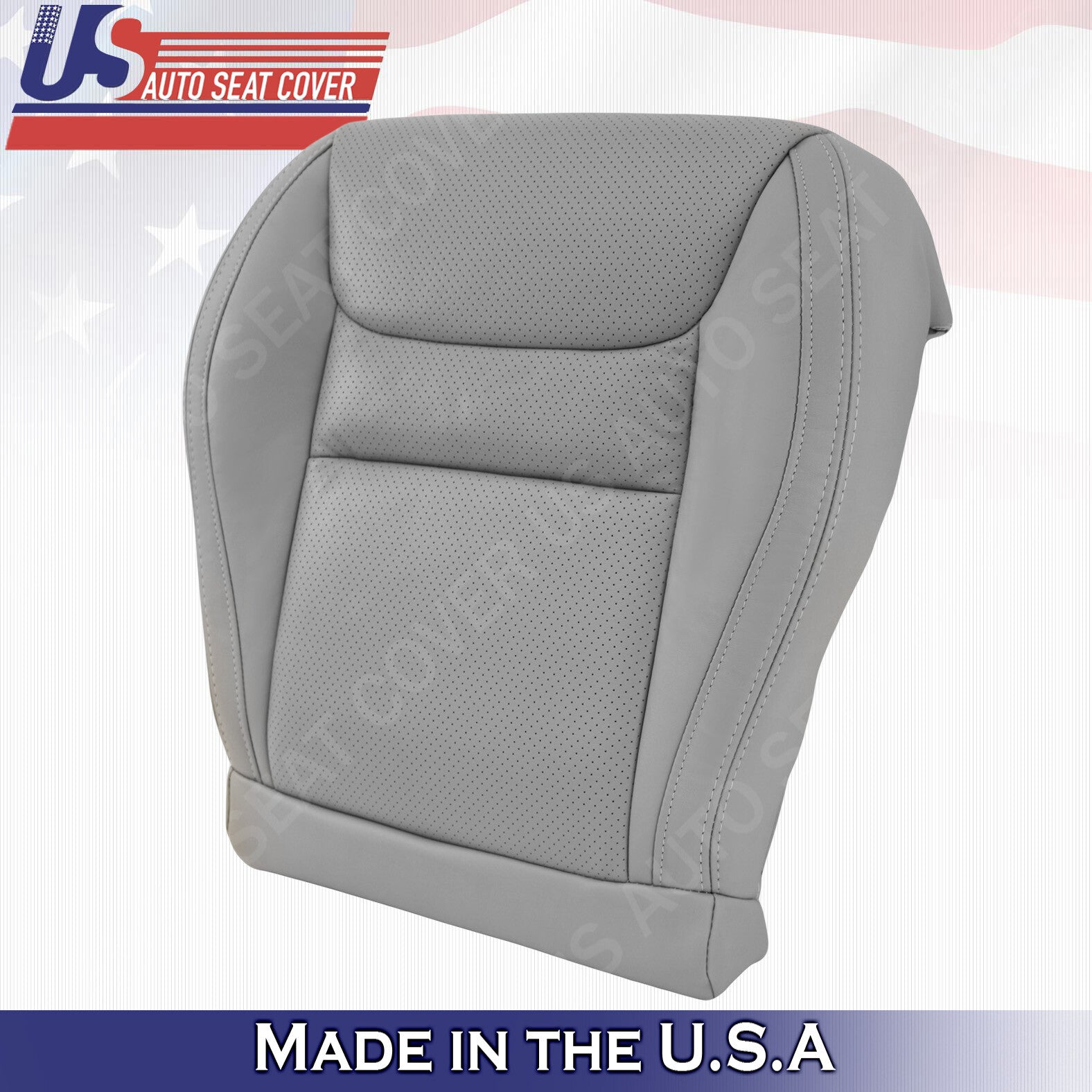 2001 2002 2003 Fits Toyota Highlander Driver Bottom Leather Seat Cover Gray