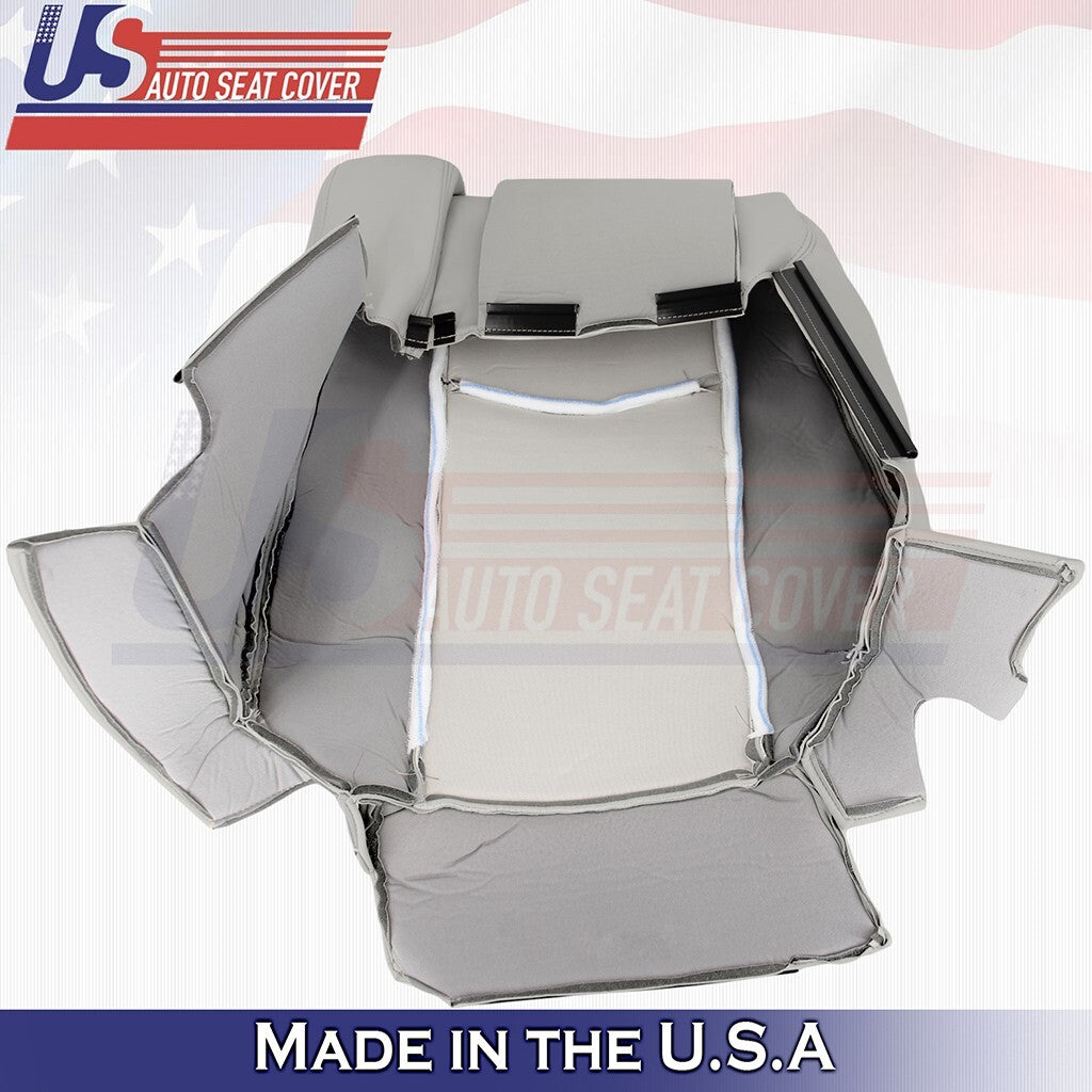 Fits 2004 to 2009 For Cadillac SRX Passenger Top Bottom Leather Cover Light Gray