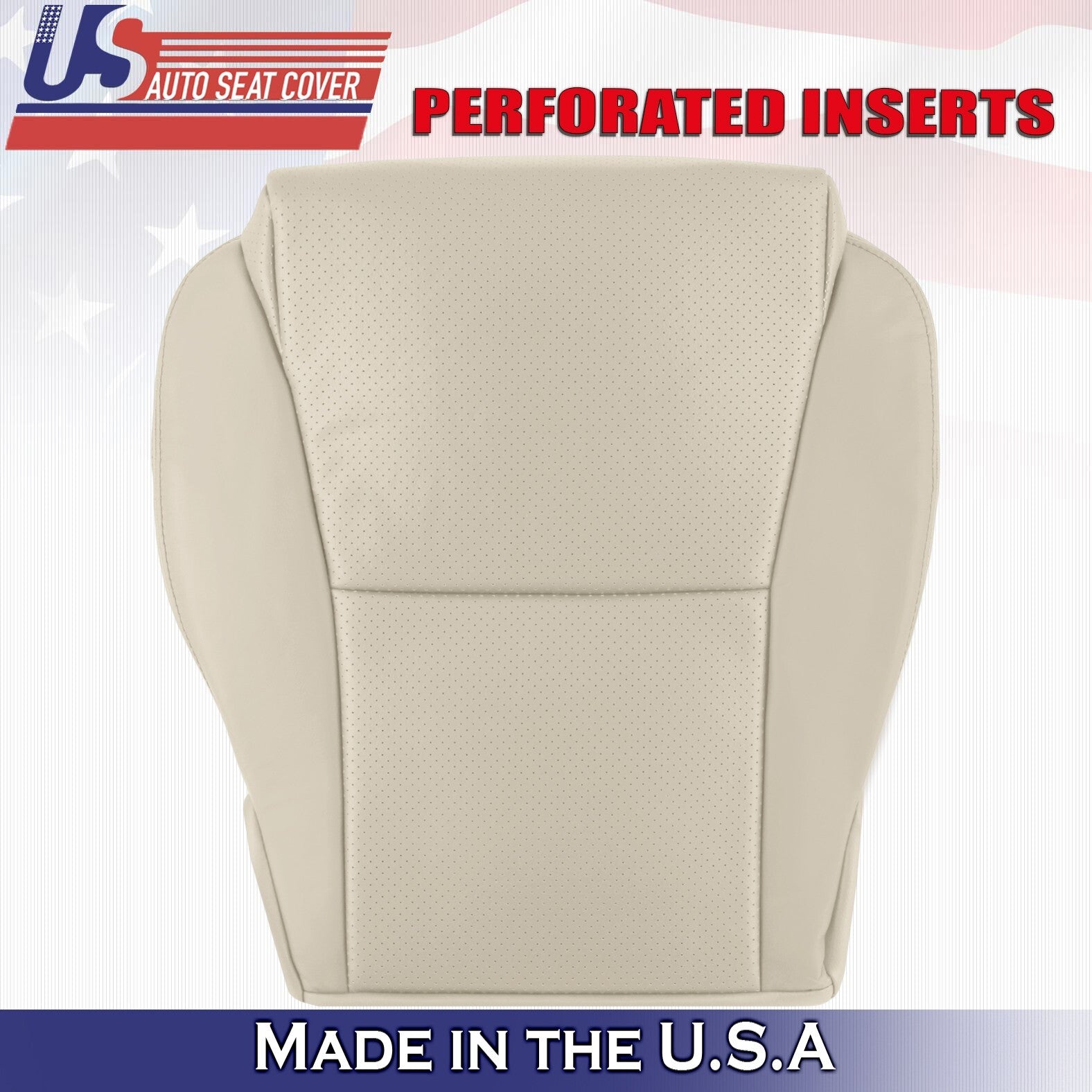2007 For Toyota Solara Convertible Front Driver Bottom Leather Seat Cover Tan