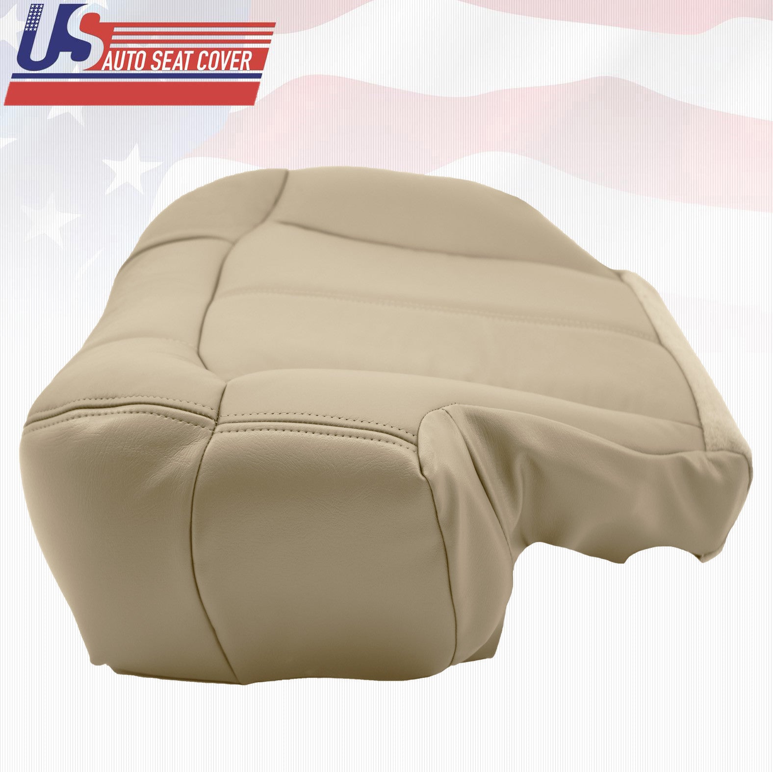 2000 2001 2002 Chevy Suburban 1500 Driver & Passenger Bottom Vinyl Seat CoverTAN