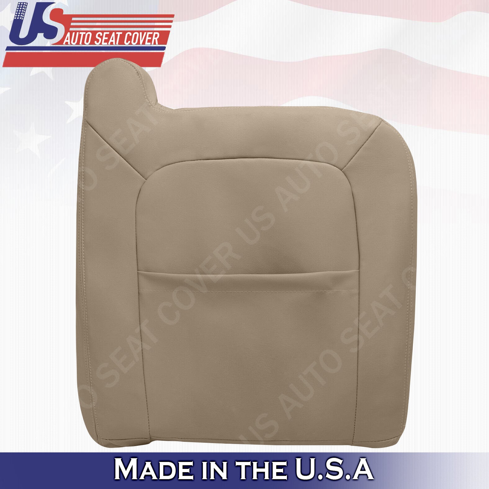 Driver & Passenger Tops Leather-Cloth Covers Tan 2003 to 2006 Chevy Avalanche