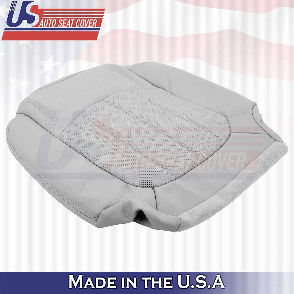 2008-2012 Fits Buick Enclave 2nd Row Driver Bottom Perforated Leather Cover Gray
