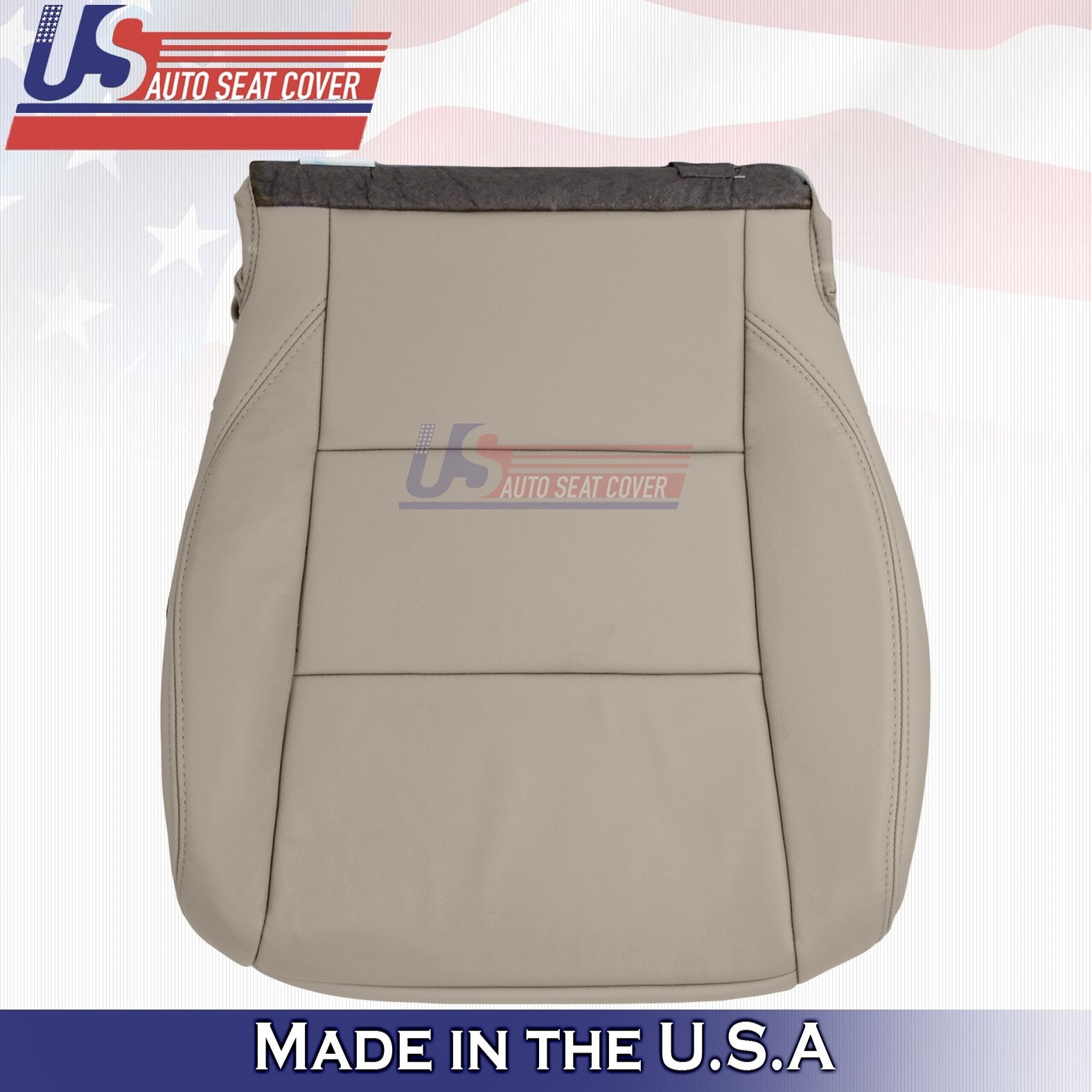 2017 to 2020 Fits Toyota Sienna Driver &Passenger Bottoms Leather Seat Cover Tan