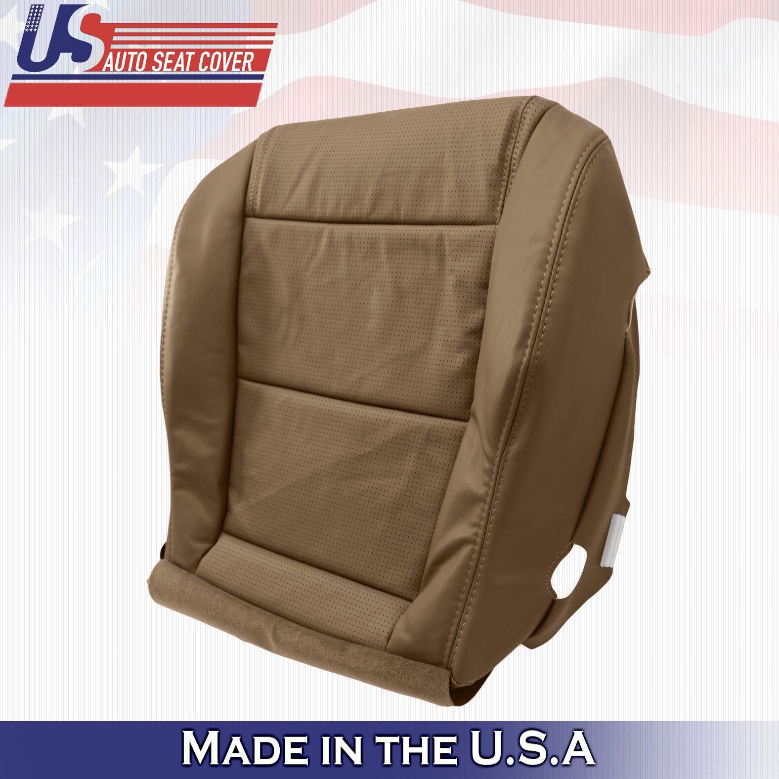 Fits 2004 2005 2006 Acura MDX PASSENGER Bottom Perforated Leather Seat Cover TAN