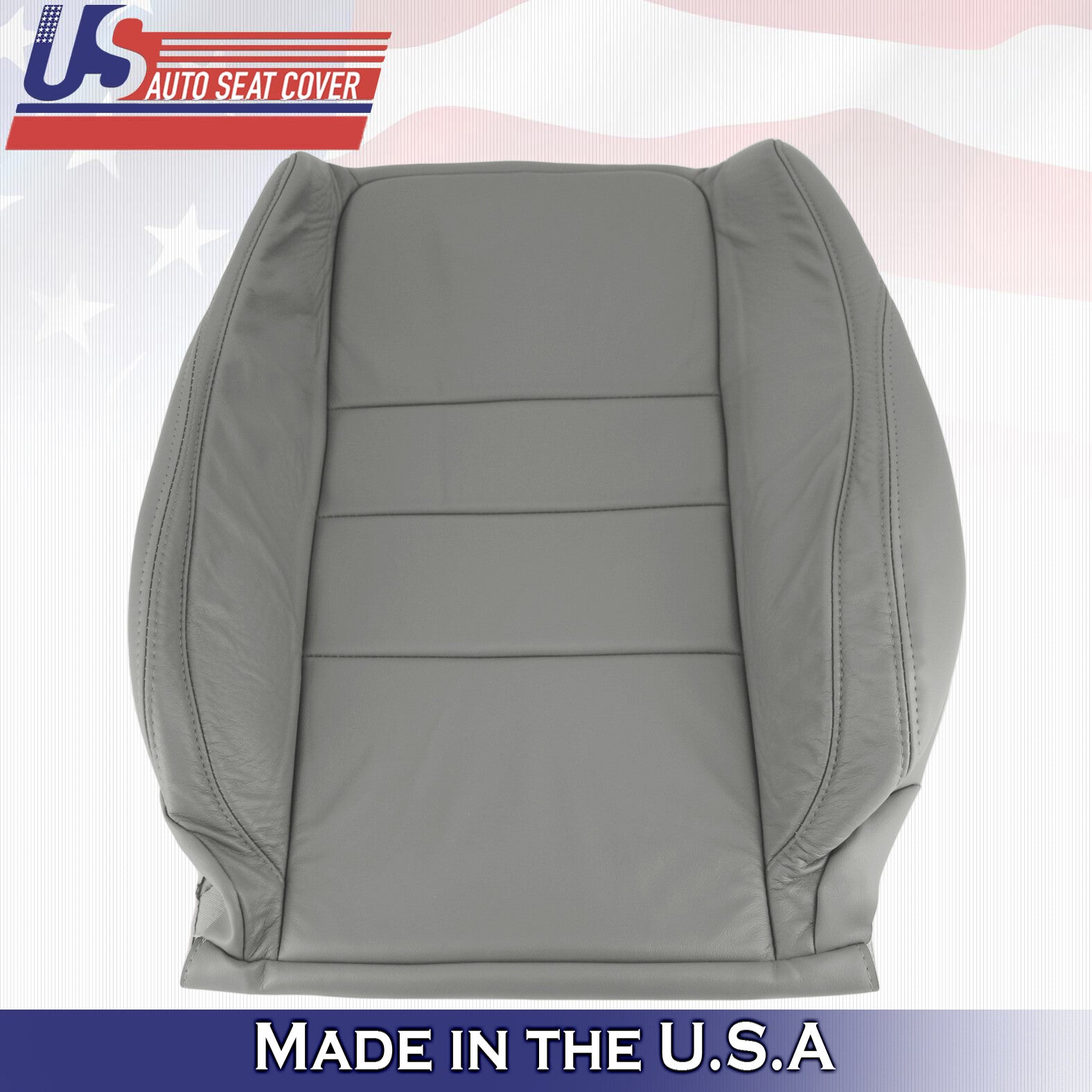 2008 2009 2010 For Honda Accord Sedan Driver Side Top Leather Seat Cover Gray