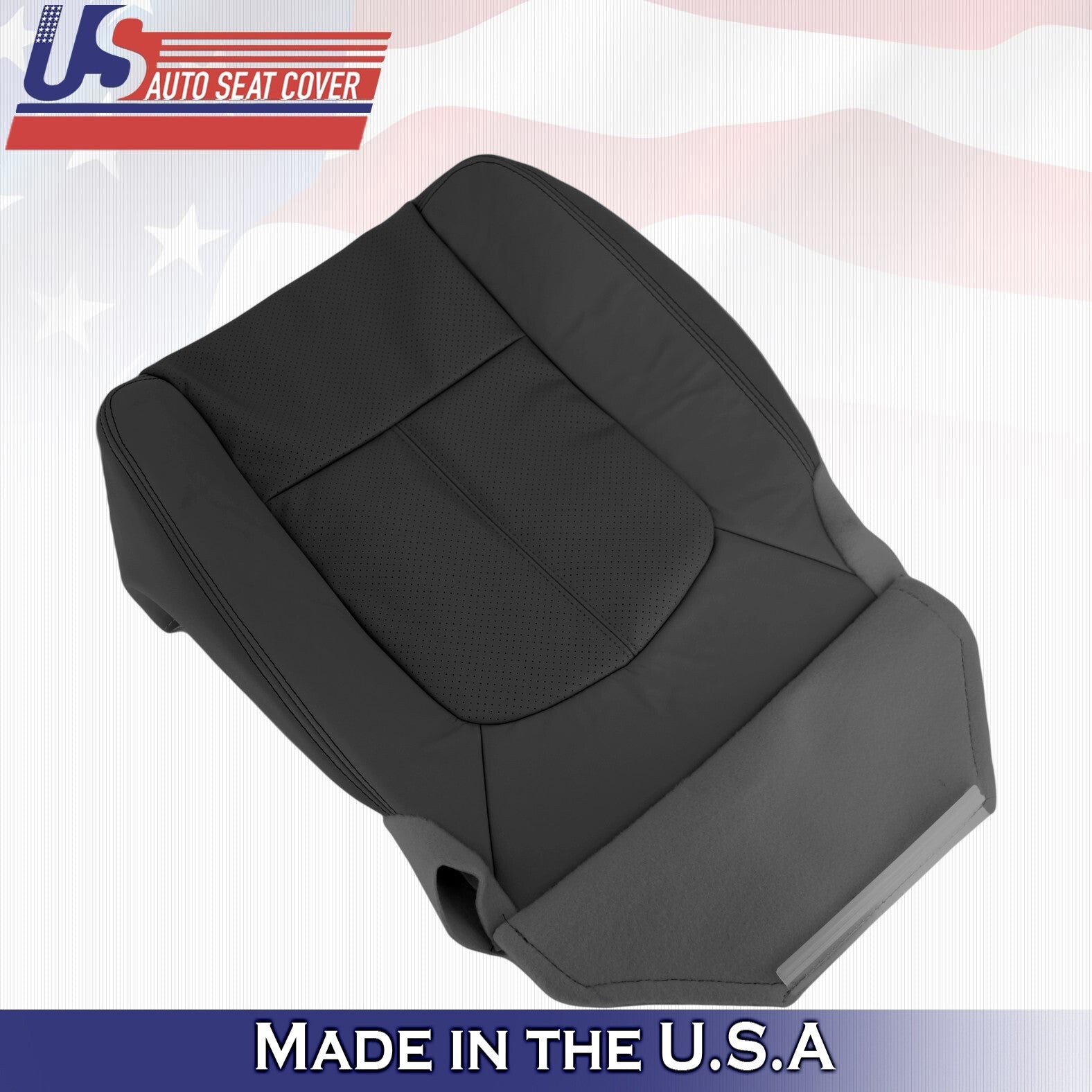 2015 2016 For Ford F450 F550 Lariat Passenger Top & Bottom Leather Seat Covers
