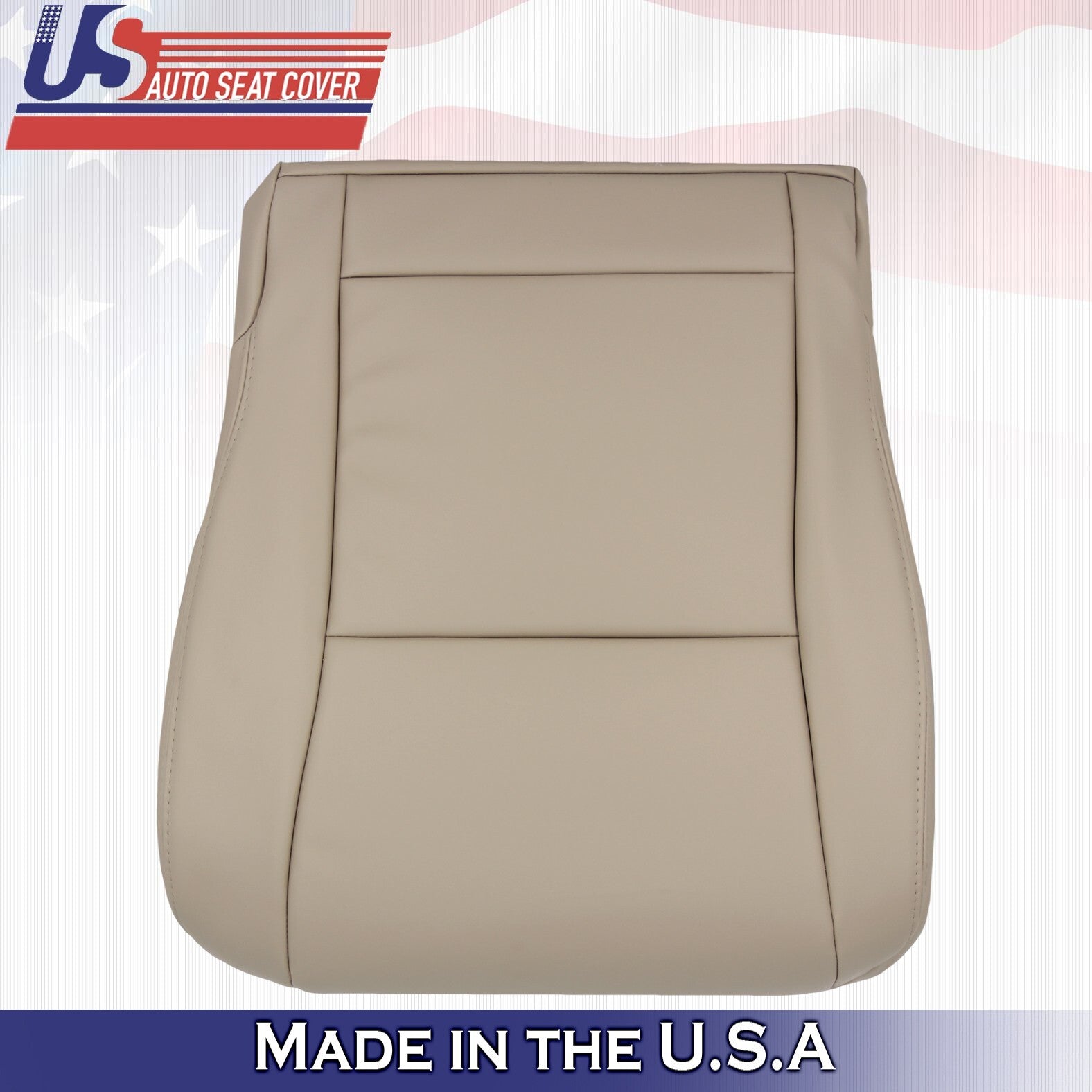 1995 to 1997 For Lexus LX450 Front Driver Top  Bottom Leather Seat Covers Tan