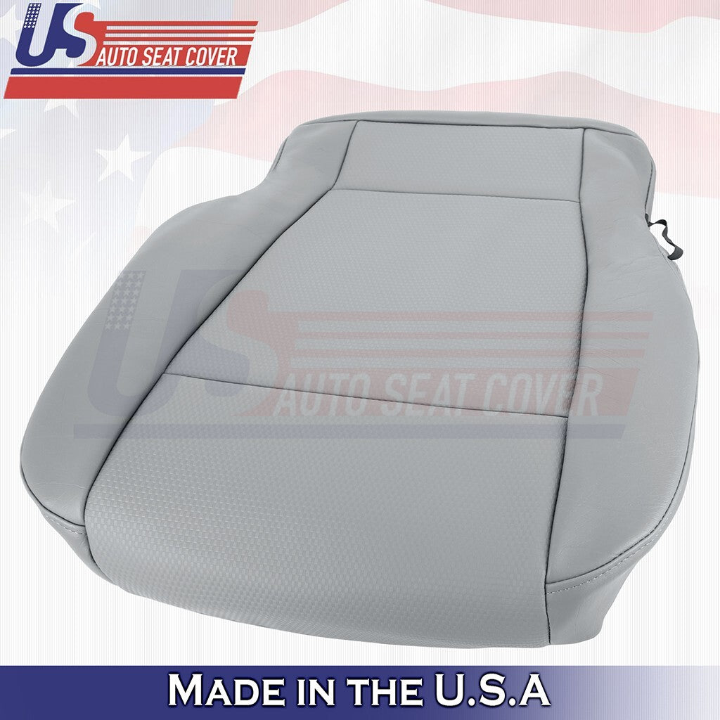 2017 to 2021 Fits Ford F250 XL WT Front Set Bottoms Synthetic Leather Cover Gray