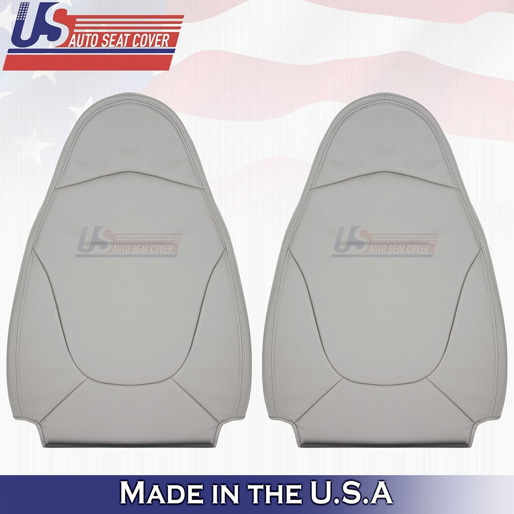 1997 1998 Fits Ford F150 Lariat Driver & Passenger Tops Leather Seat Covers Gray