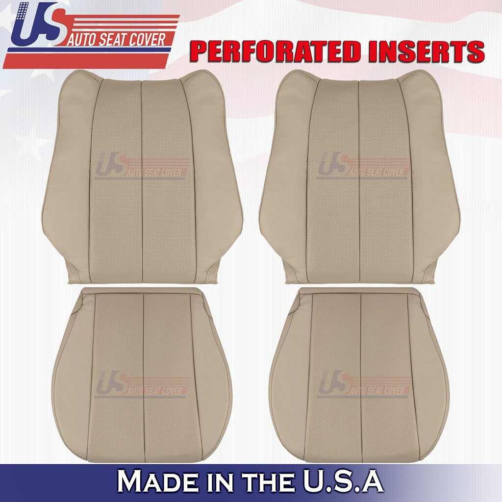 1999 to 2003 For Toyota Camry Solara Left & Right Bottoms-Tops Leather Cover Tan