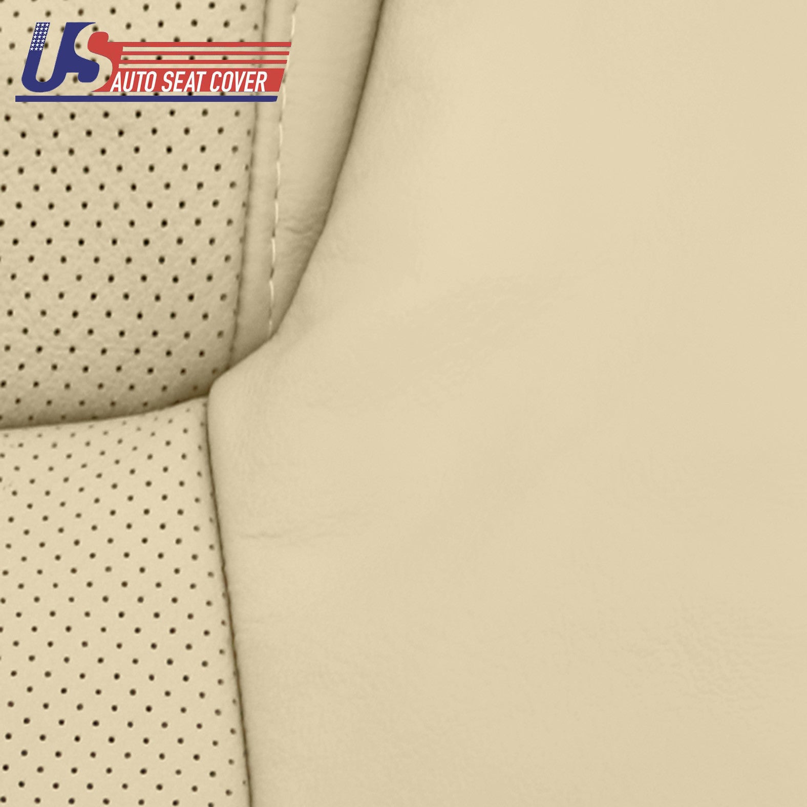 For Lexus 2008 to 2015 Lx570 PASSENGER Bottom Perforated Seat Cover Tan Leather