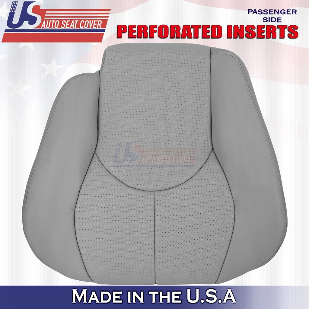 1996 to 2002 Fits Mercedes Benz SL500 Front Set Bottoms &Tops Leather Cover Gray
