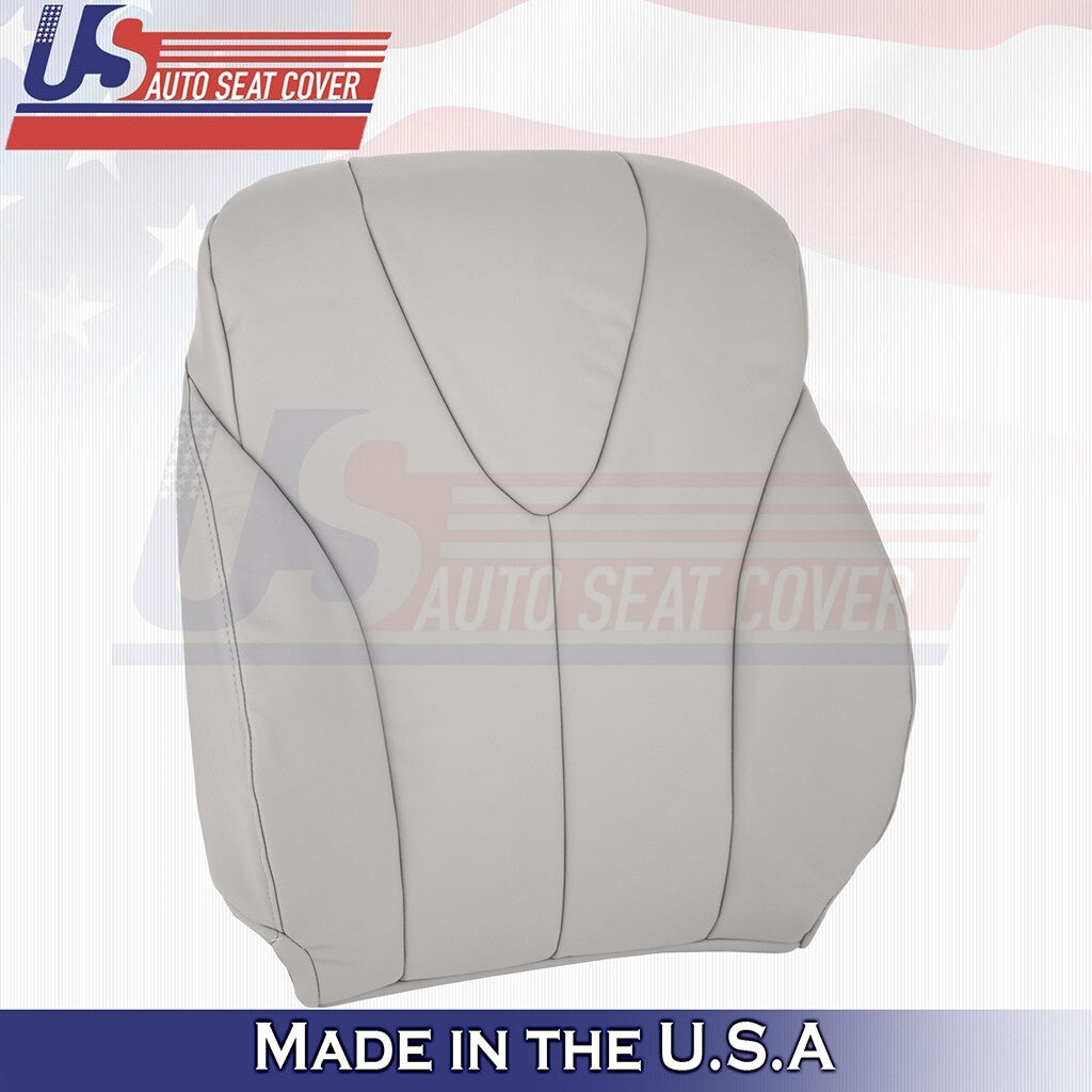 2007 to 2011 Fits Toyota Camry Driver Bottom & Top Leather Seat Cover Gray