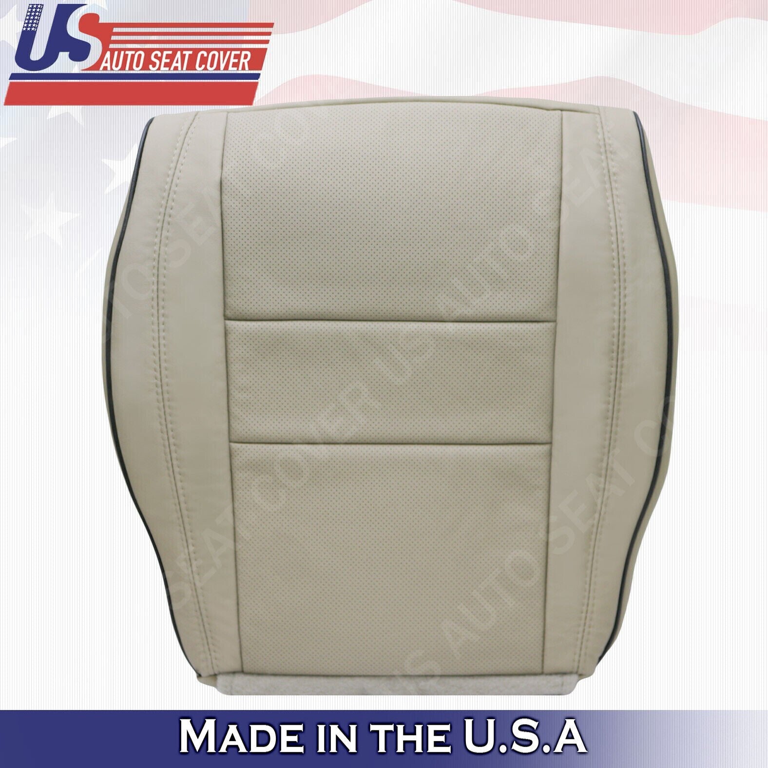 2019 For Jeep Grand Cherokee OVERLAND Passenger Top & Bottom Leather Covers Tan