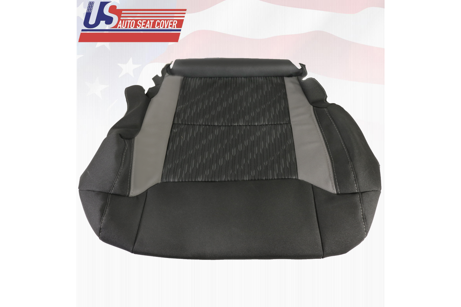 For 2014 - 2020 Toyota Tundra Driver Bottom Replacement Cloth Seat Cover Black