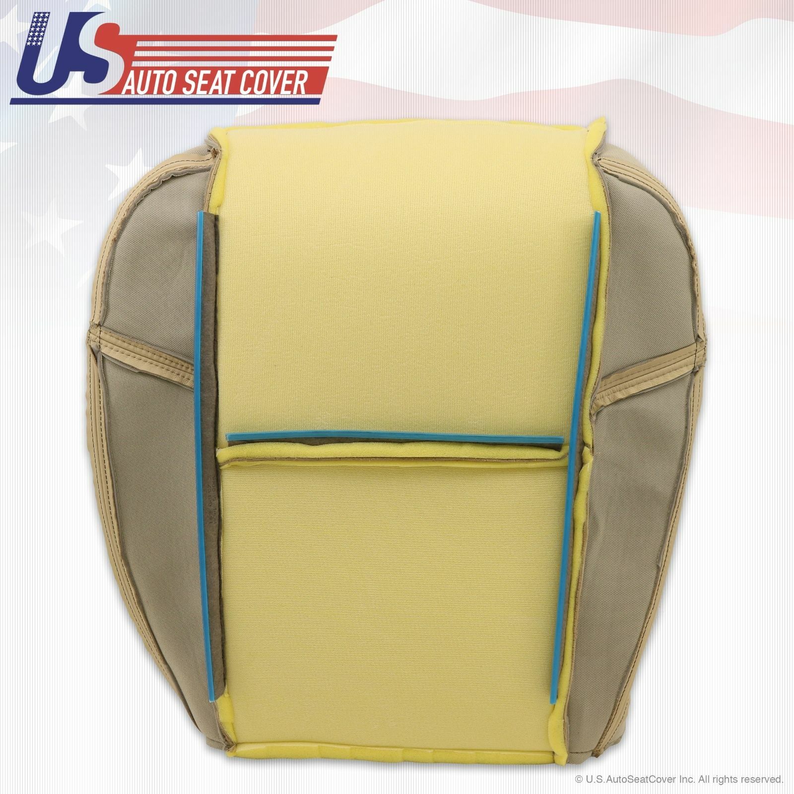 2011 Cadillac Escalade Driver Side Seat Bottom Leather Cover Tan Perforated