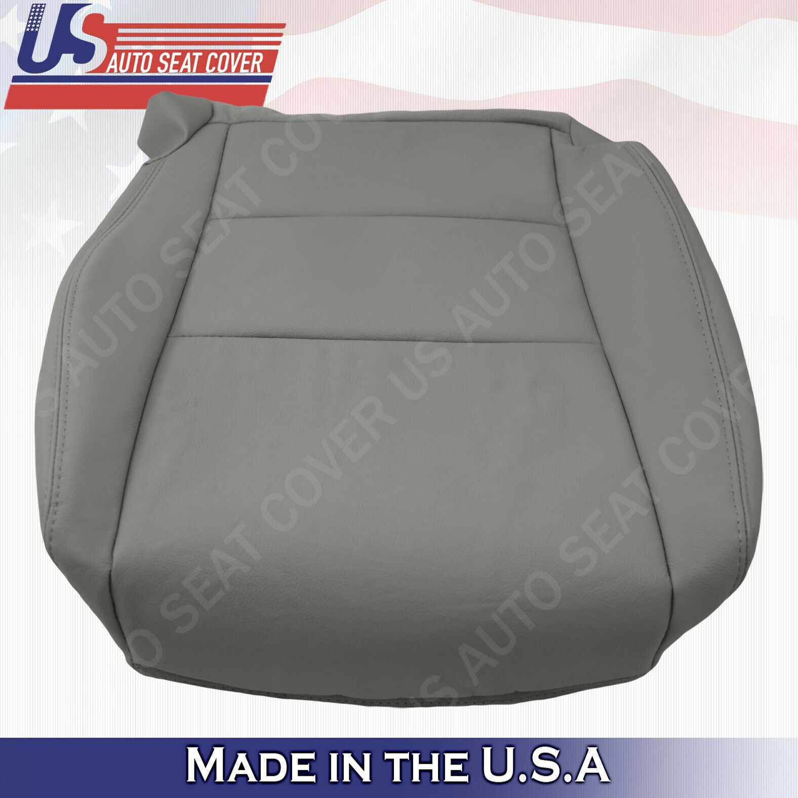 2011 2012 For Honda Accord Sedan Driver Top & Bottom Leather Seat Covers Gray