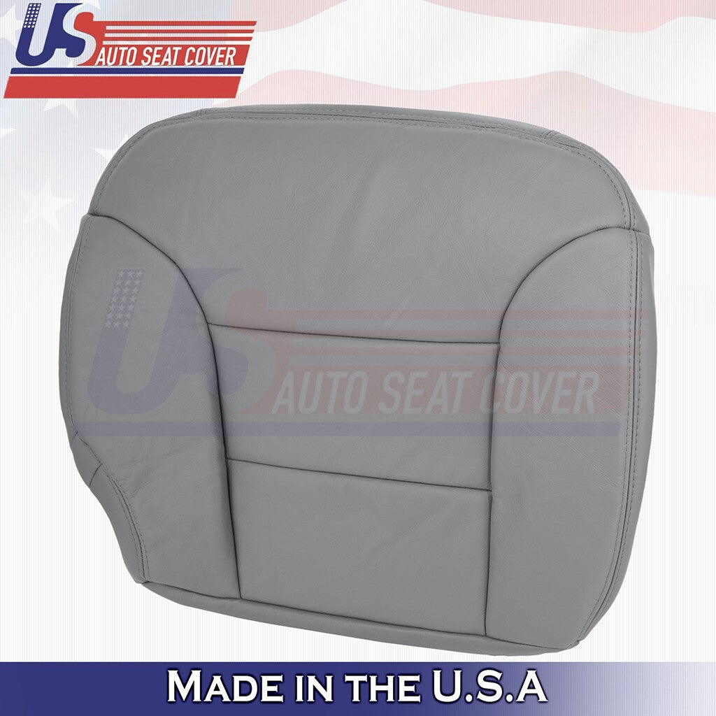 1995 to 1999 Fits GMC Yukon 2nd Row Passenger Bottom Leather Seat Cover Gray