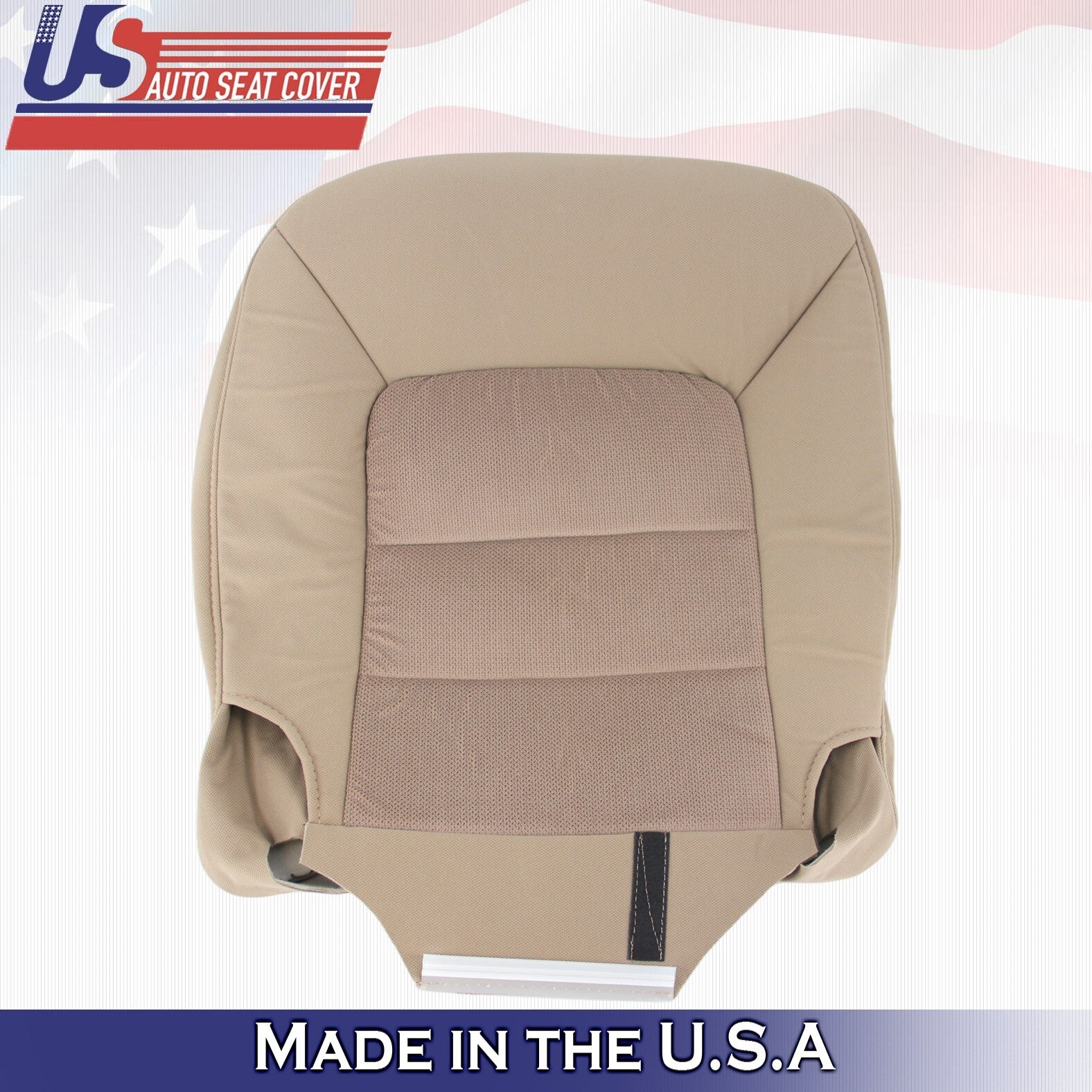 2003 2004 For Ford Expedition XLT Front 2x Top & 2x Bottom Cloth Seat Covers Tan