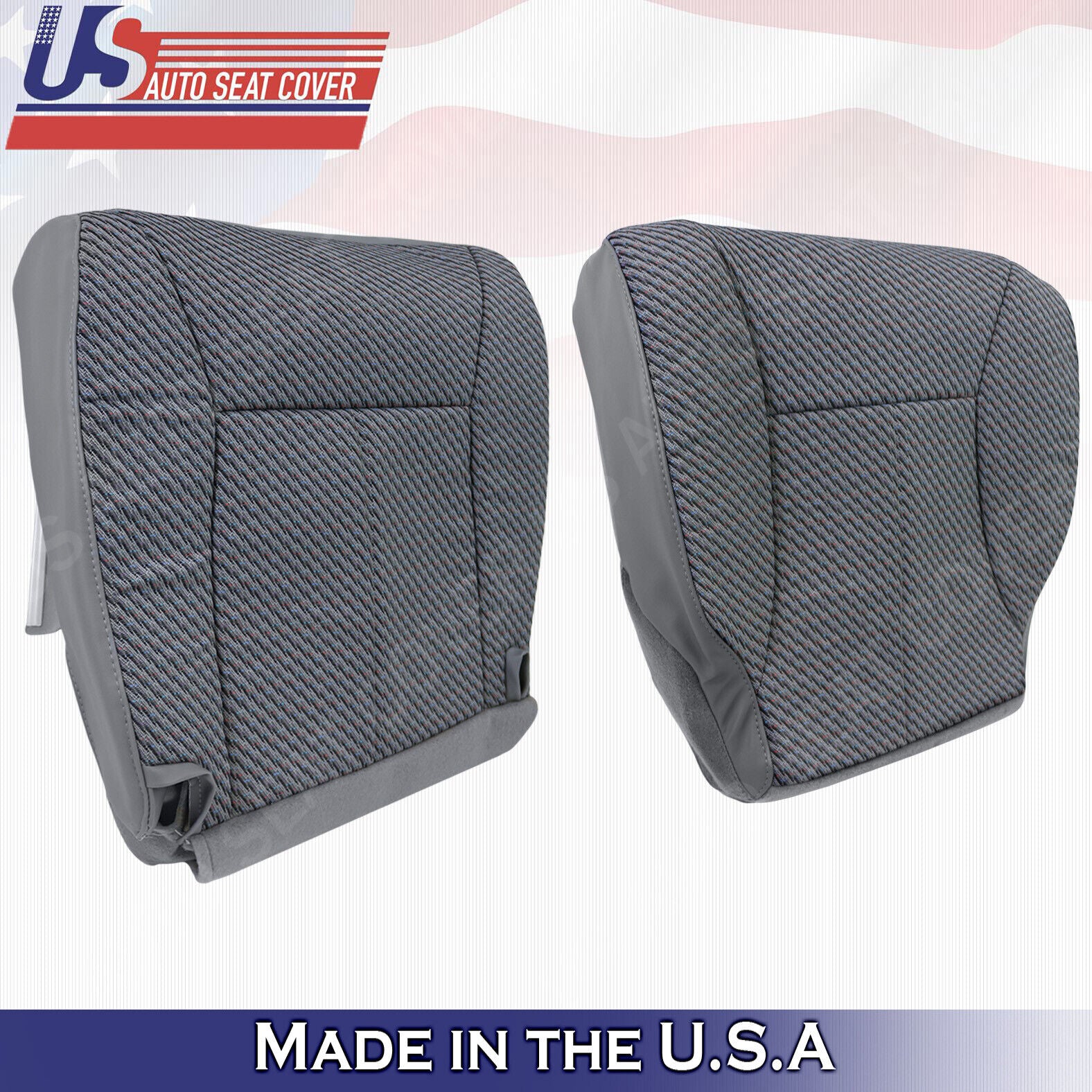 W/T & Regular Cab 1998-2002 For Dodge Ram 1500 SLT Front Cloth Seat Covers Gray