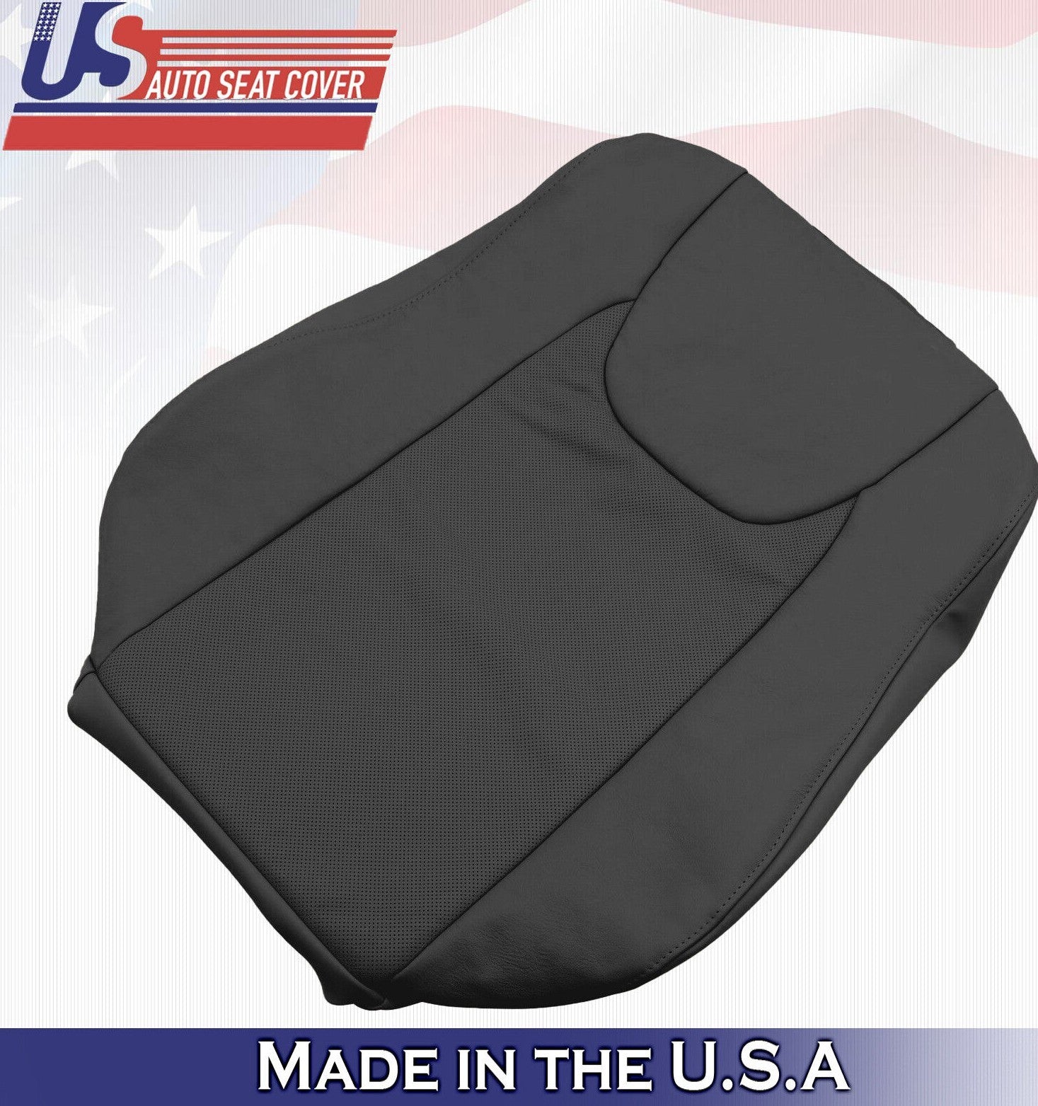 2014 2015 For Lexus RX350 RX450H Driver Top Perforated Leather Seat Cover Black