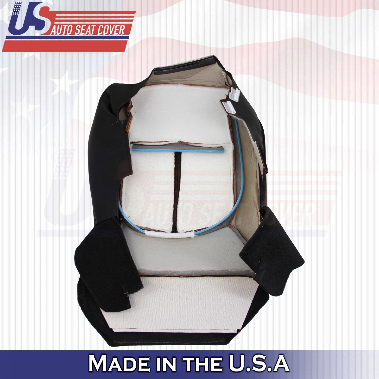 2013 to 2016 For Ford F250 F350 Platinum Passenger Bottom Leather Seat Cover BLK