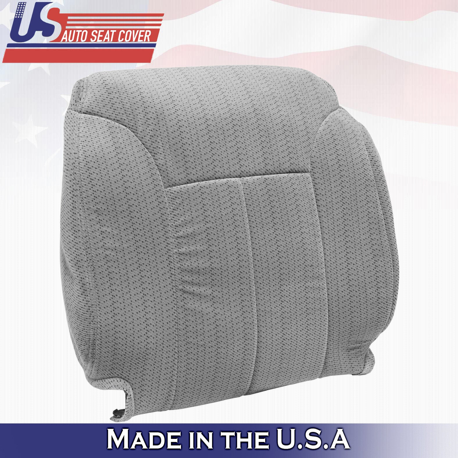 1995 to 1999 For Chevy Silverado Passenger Top in Cloth Seat Cover In Gray
