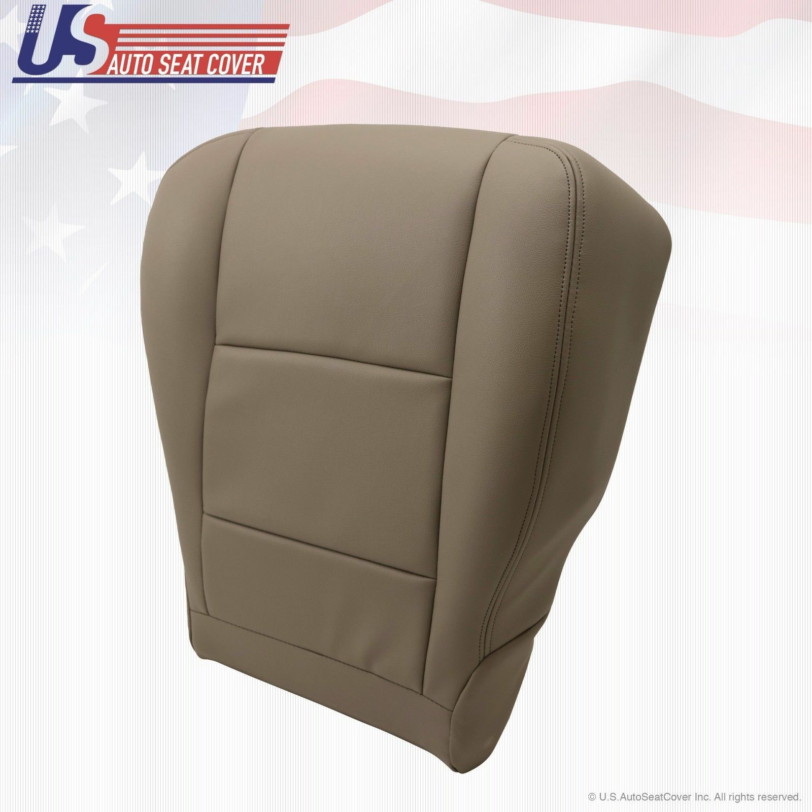 Fits 2002 Sequoia Front Driver Side Bottom Replacement Seat Cover Leather Tan