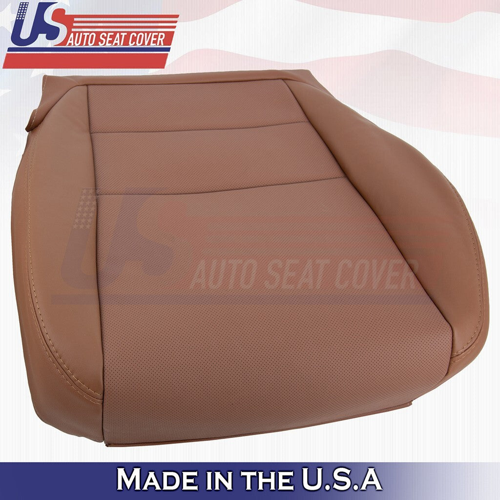 2010 to 2013 Fits Acura MDX Passenger Bottom Leather Seat Cover Brown